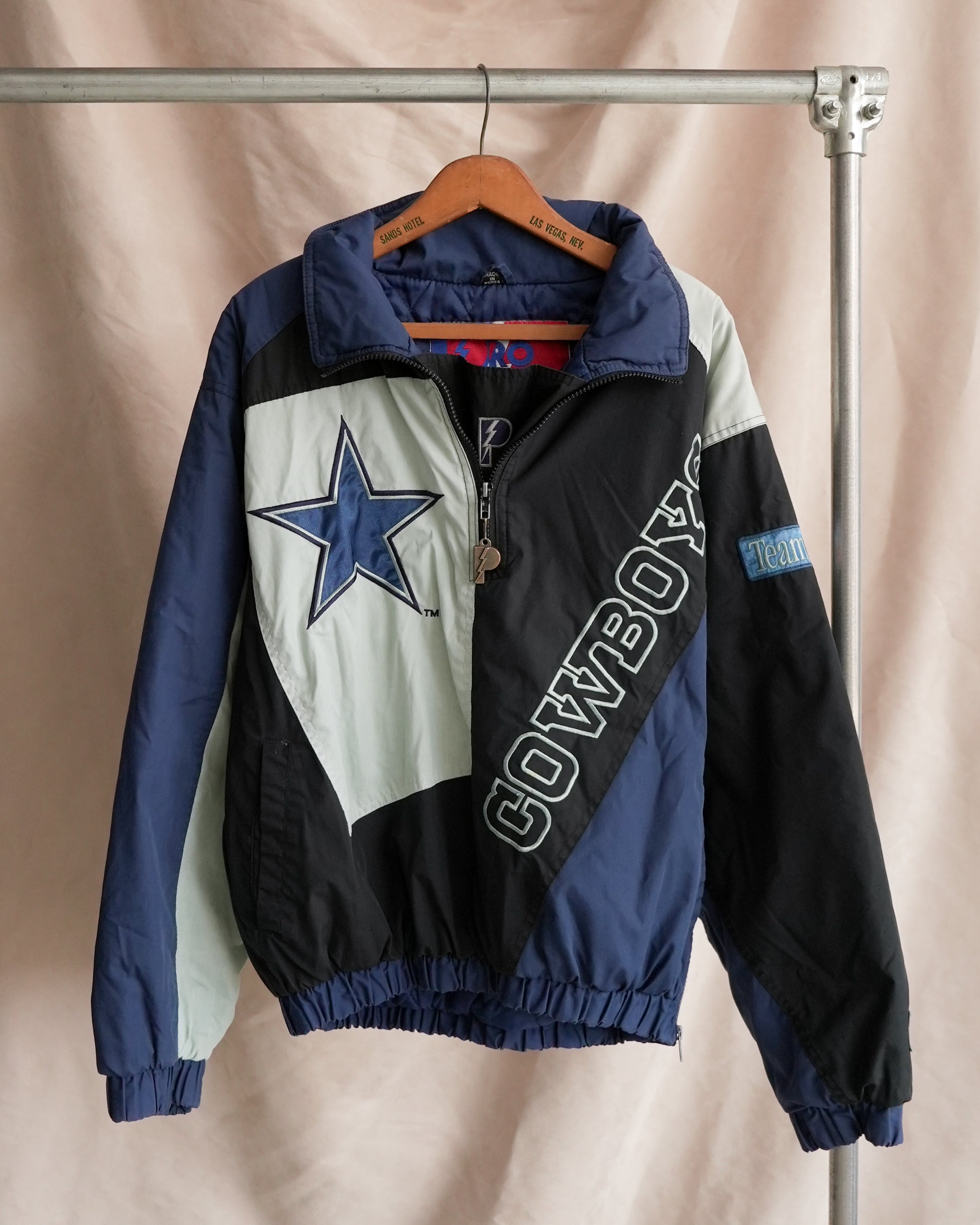 dallas cowboys football nfl 1/2 zip jacket – Chez Claude Vintage