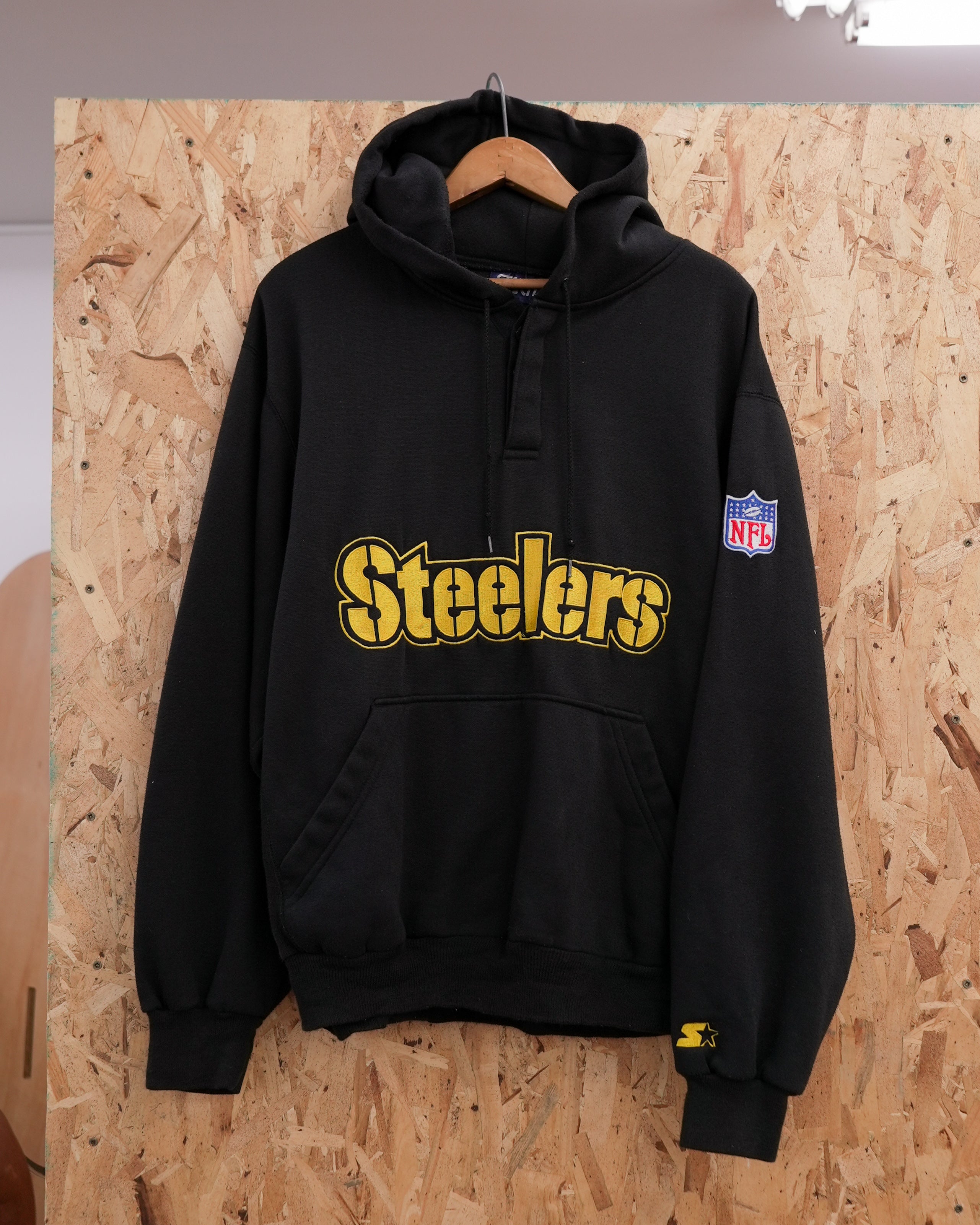 pittsburgh steelers nfl starter hoodie – Chez Claude Vintage pittsburgh steelers nfl starter hoodie – Chez Claude Vintage