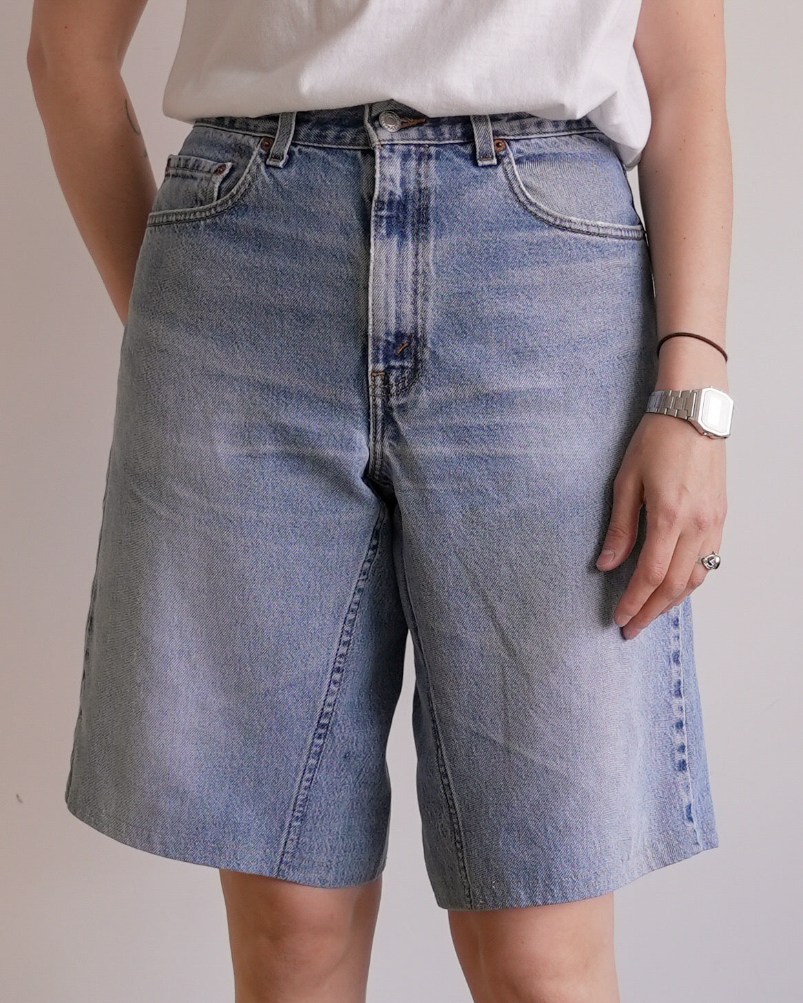 levi's 505 reworked jean shorts