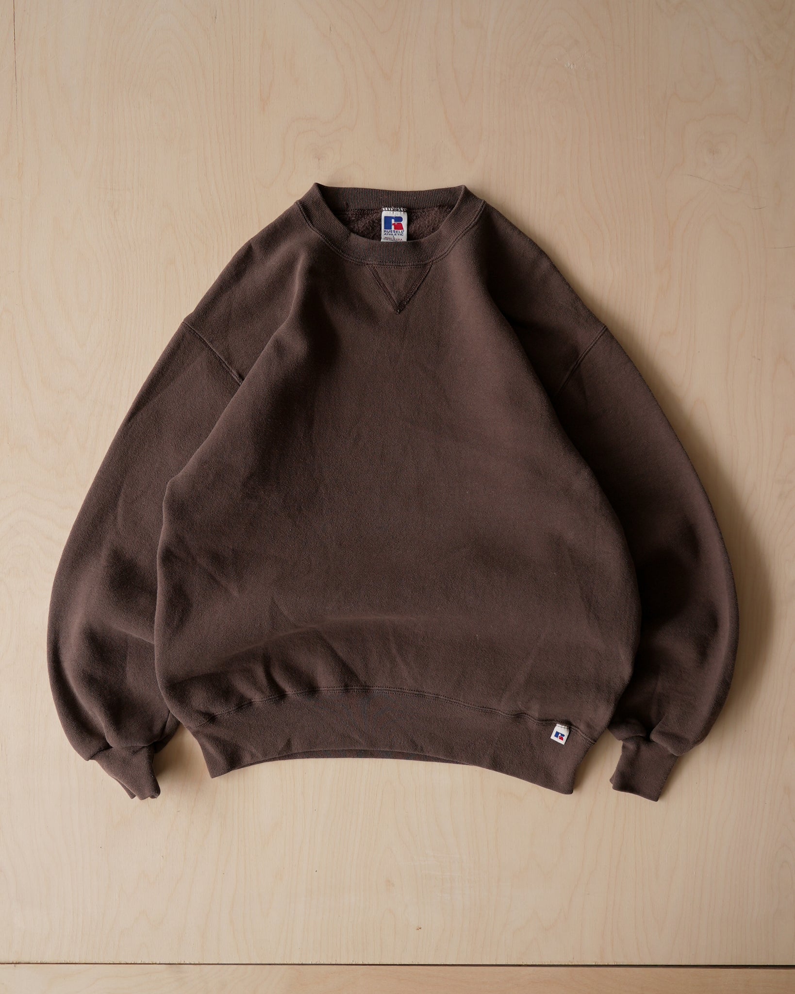 russell athletic brown crewneck