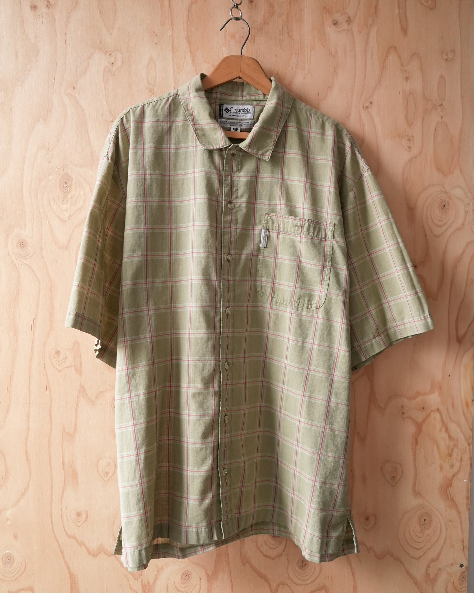 columbia button-up shirt