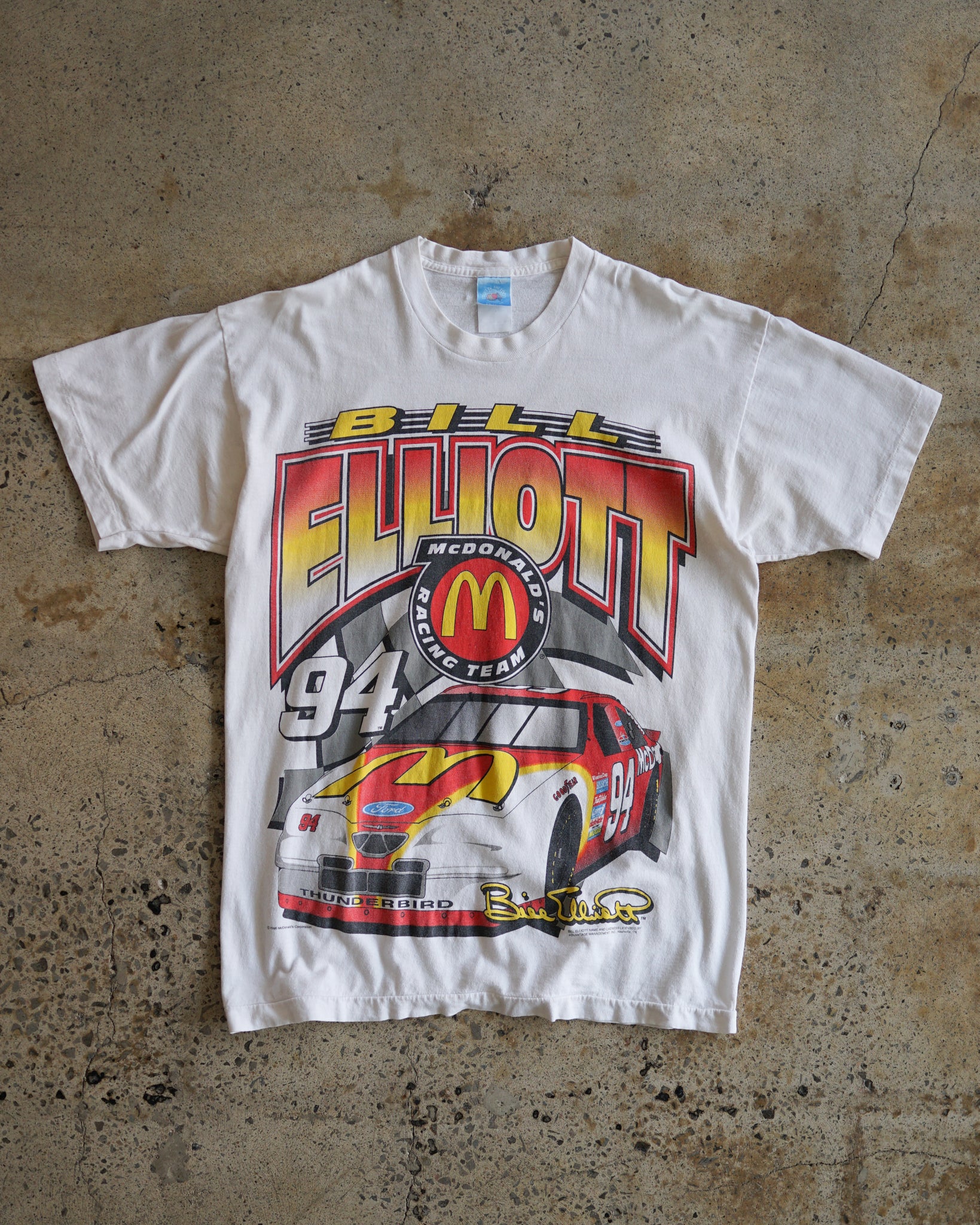 bill elliott mcdonald racing team 1996 t-shirt