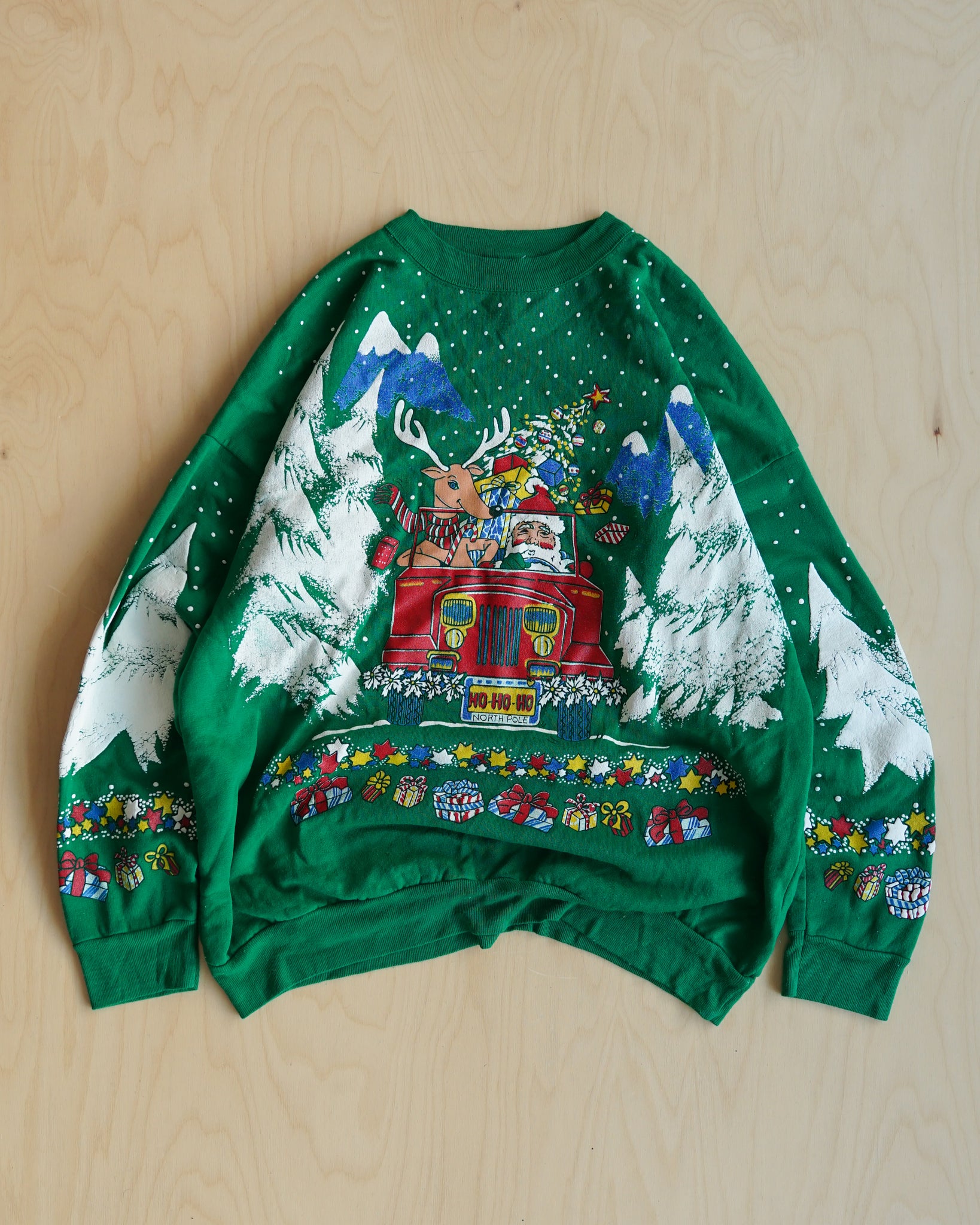 santa claus christmas crewneck