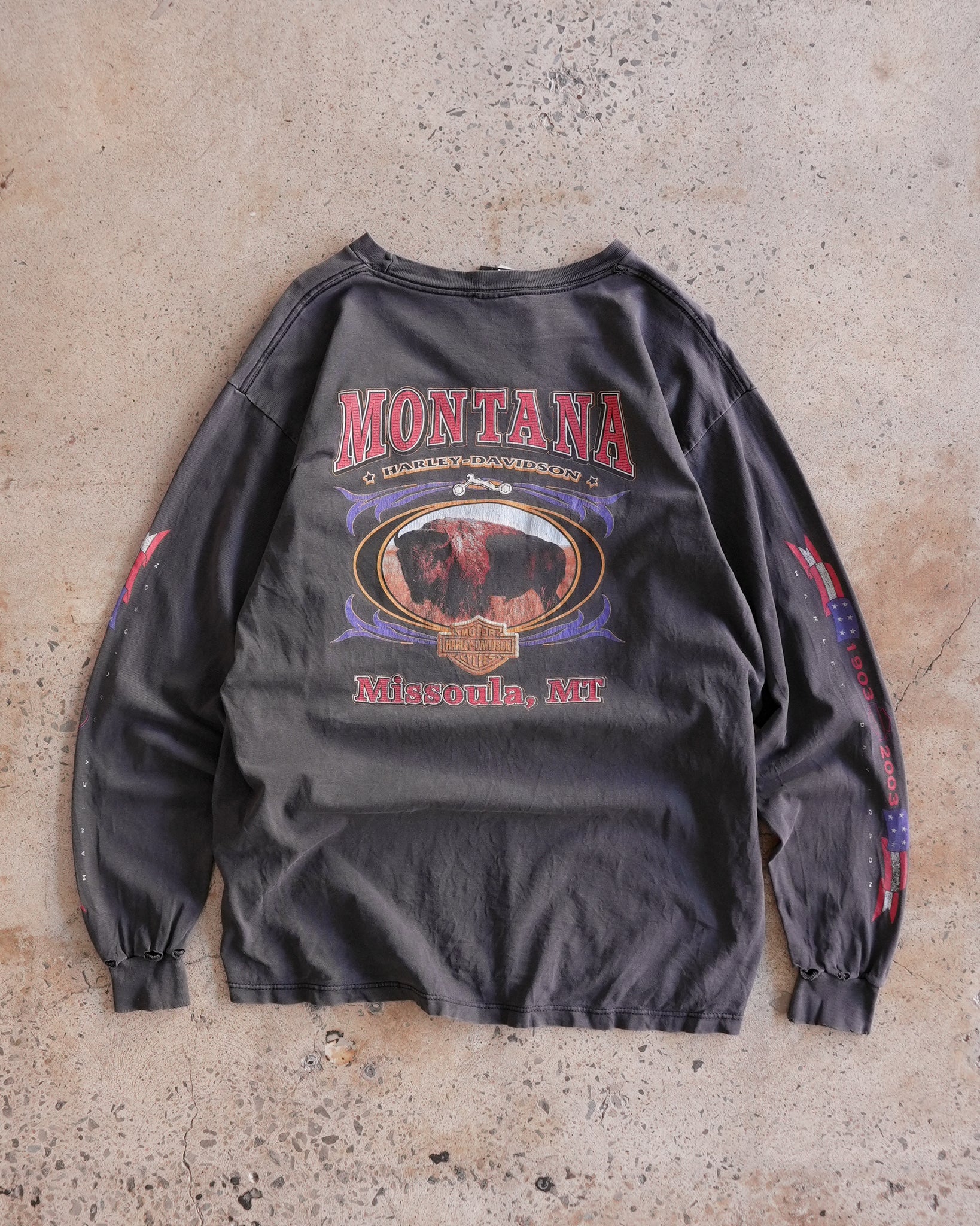 harley davidson missoula montana 2003 longsleeve
