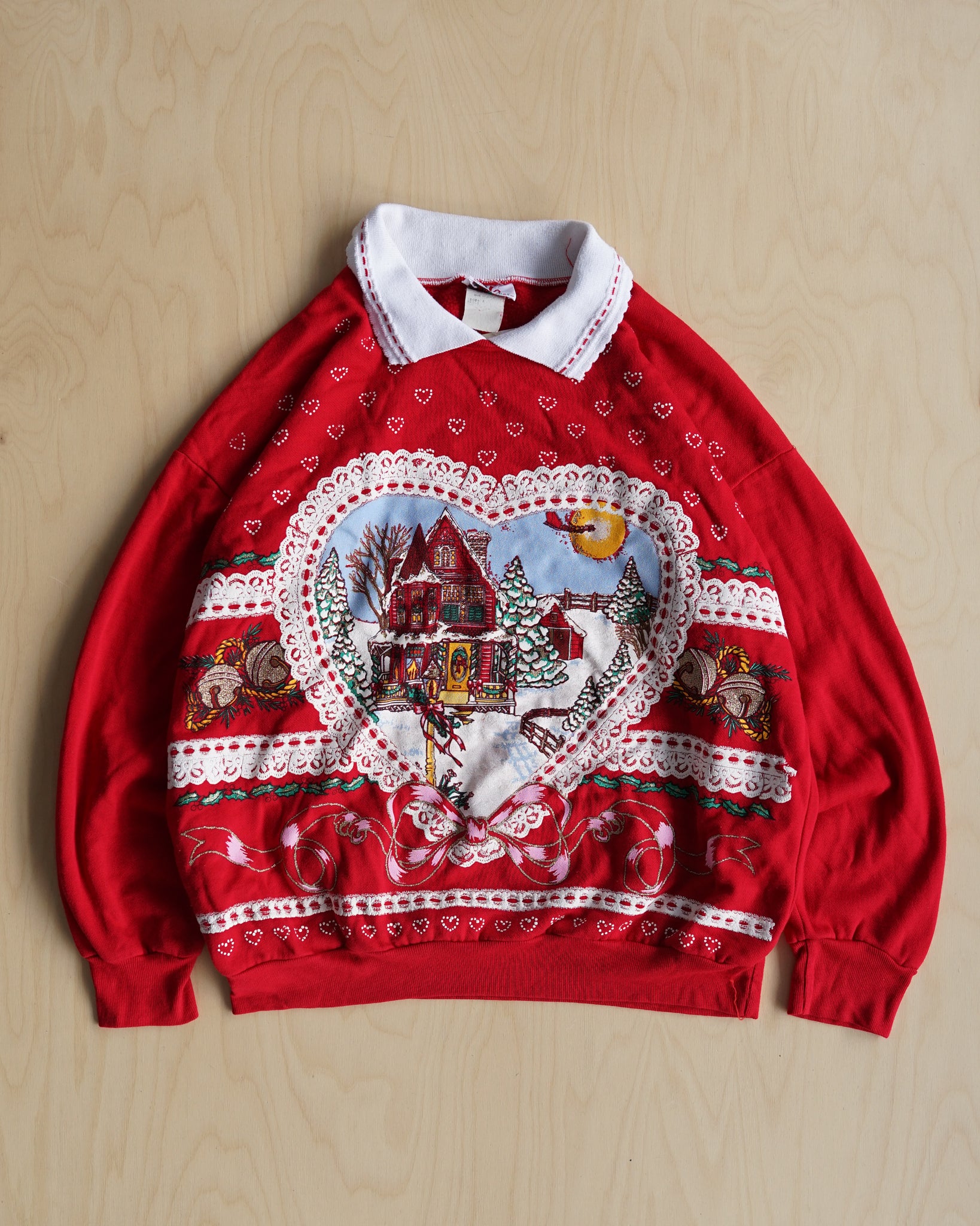 christmas landscape sweater