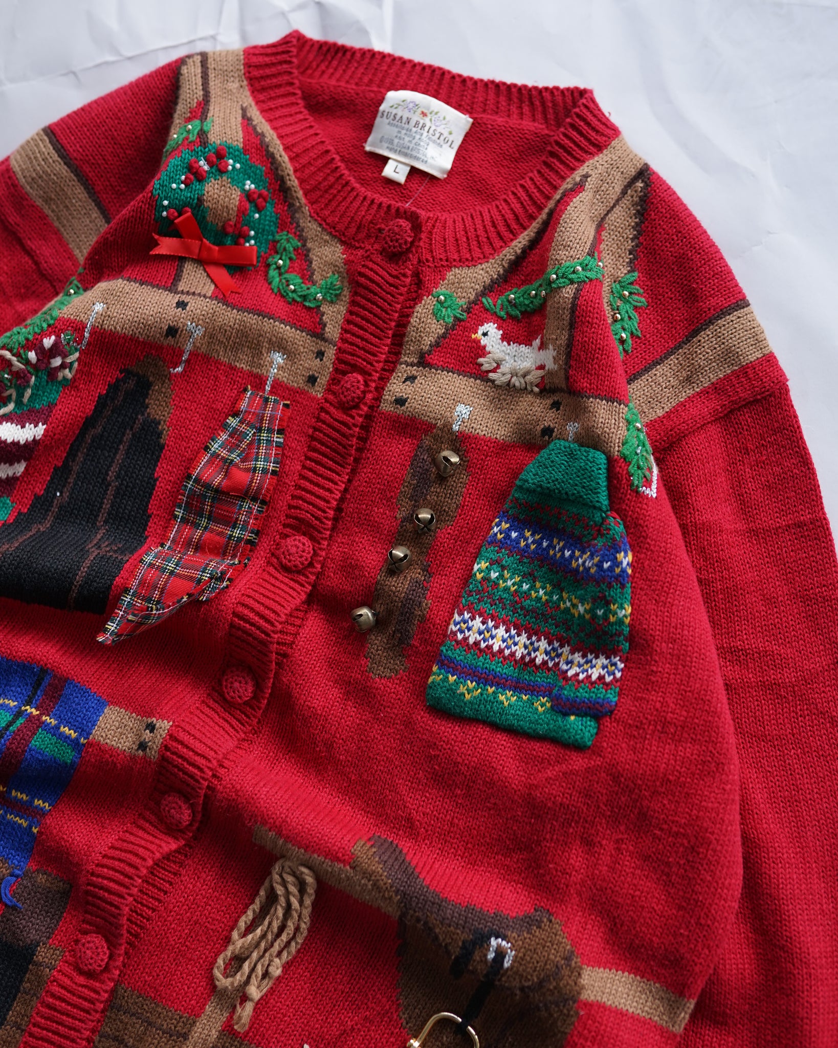 christmas knit cardigan