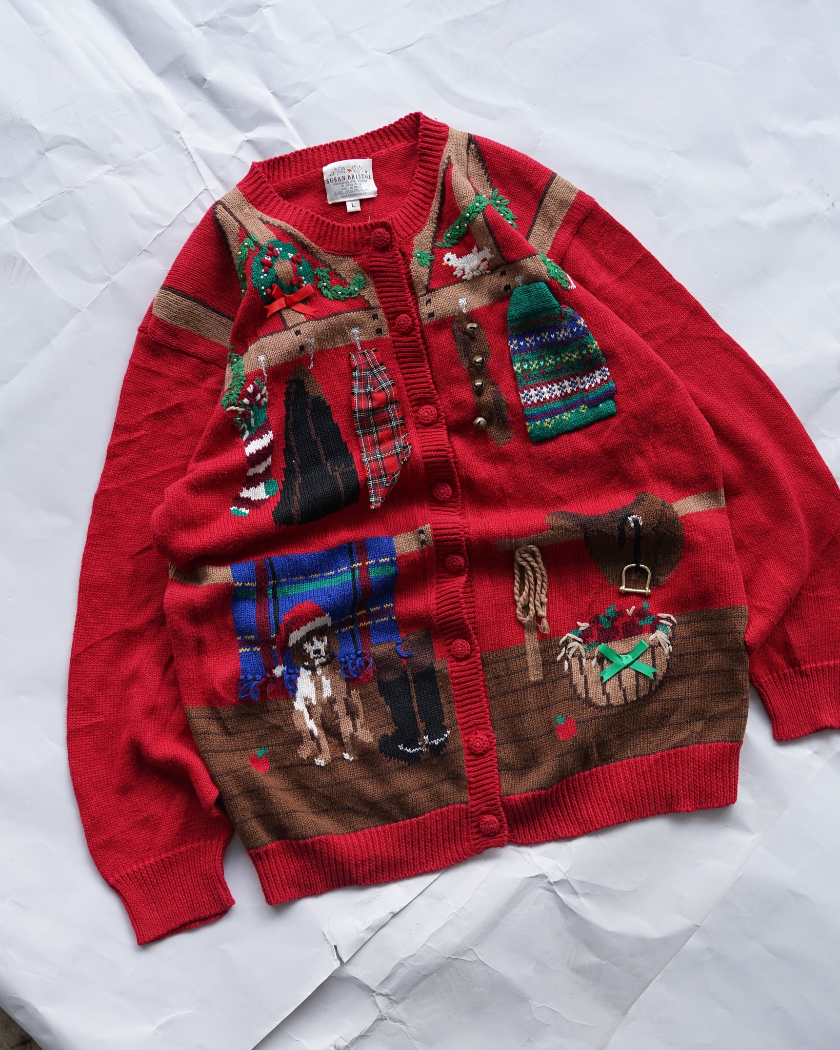 christmas knit cardigan