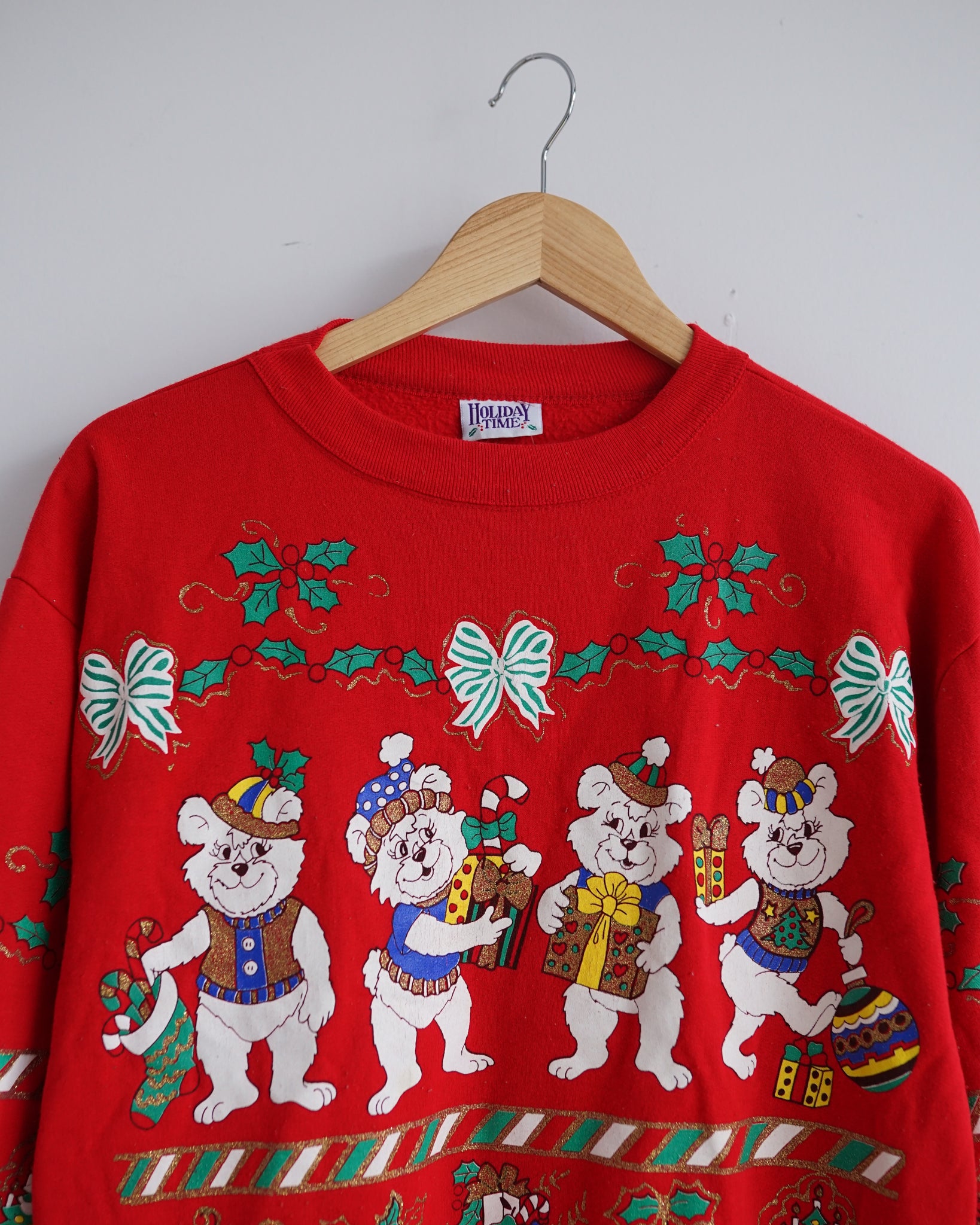 cute bears christmas crewneck