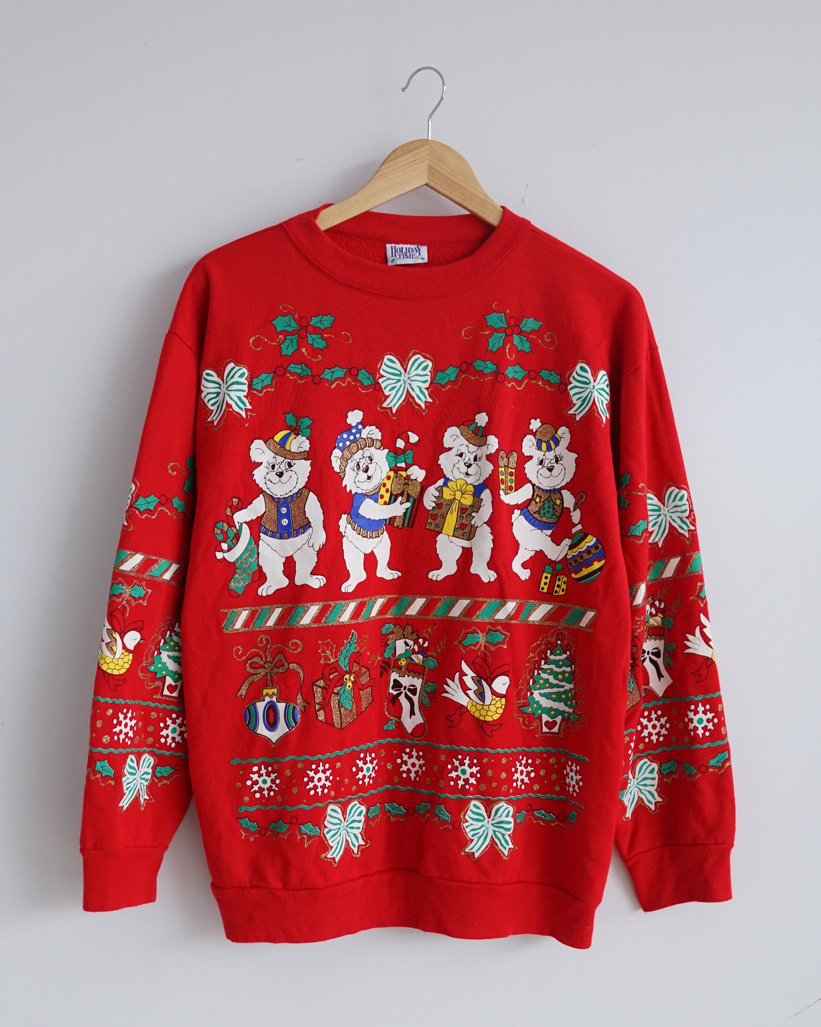 cute bears christmas crewneck