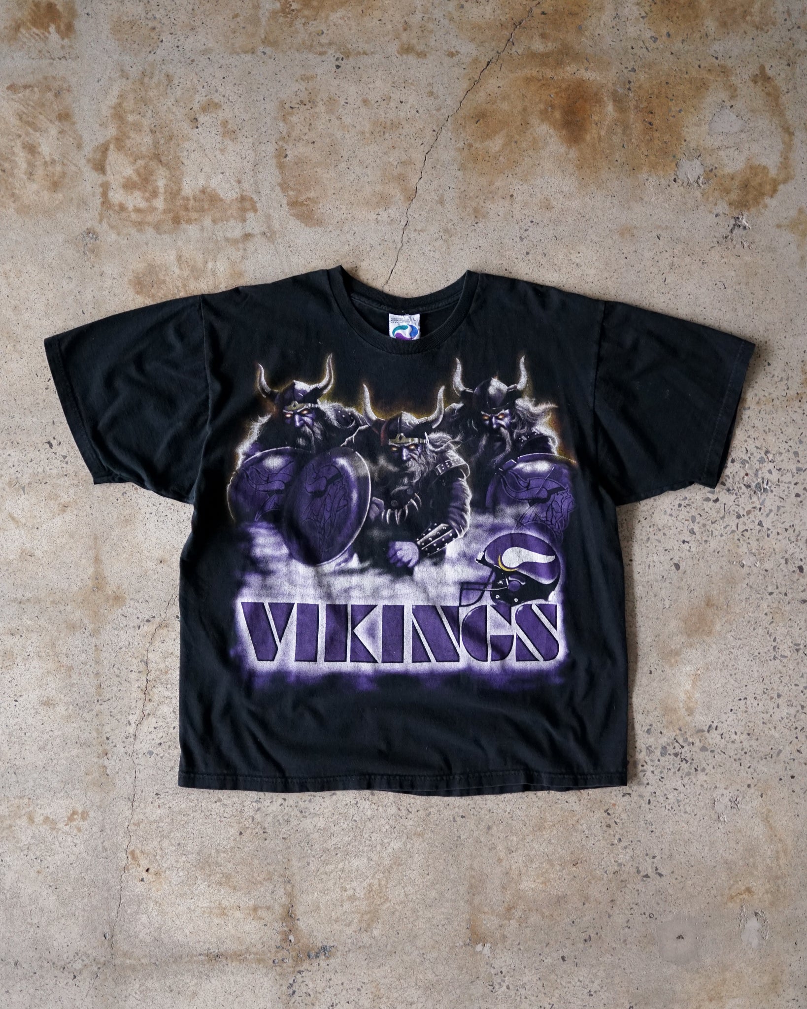 vikings liquid blue t-shirt