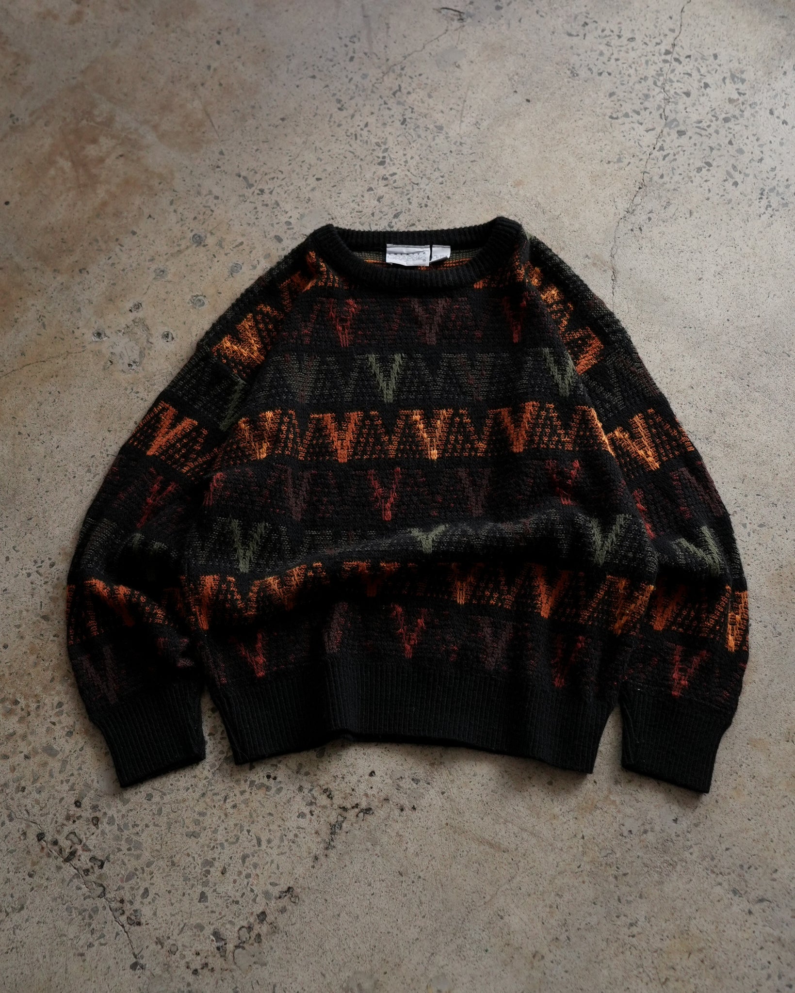 graphix knit sweater
