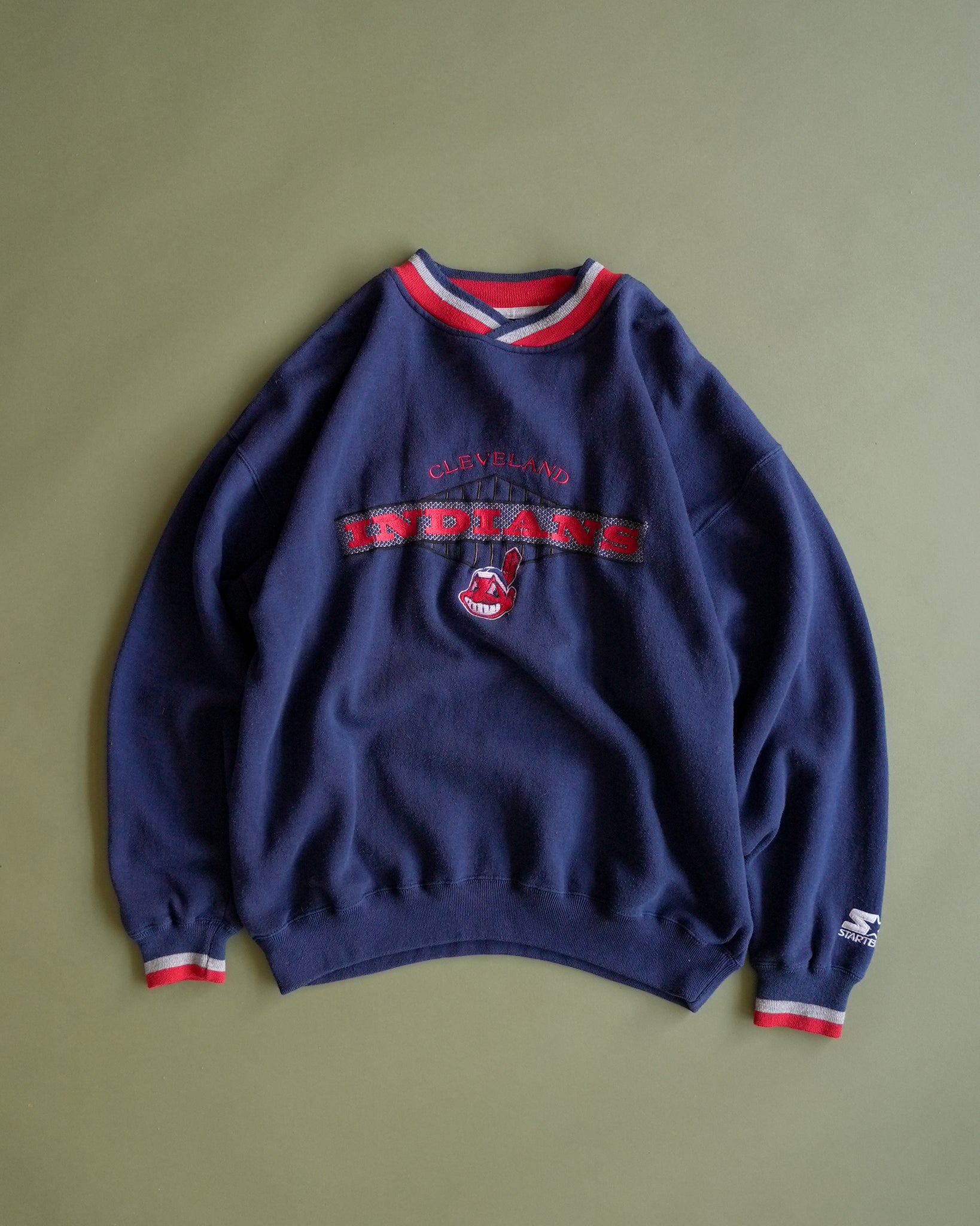 cleveland indians baseball mlb starter crewneck