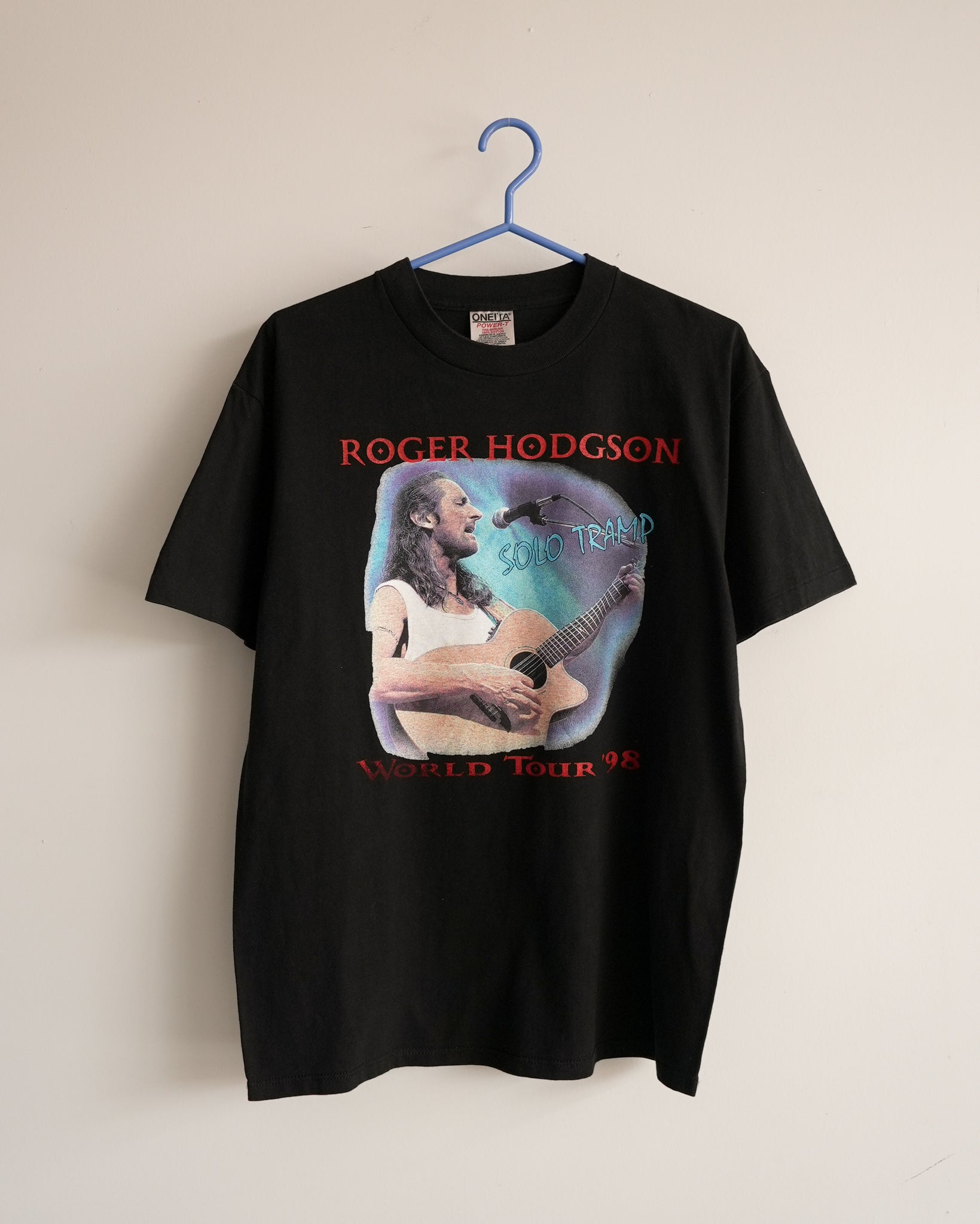 rodger hodgson 1998 world tour t-shirt
