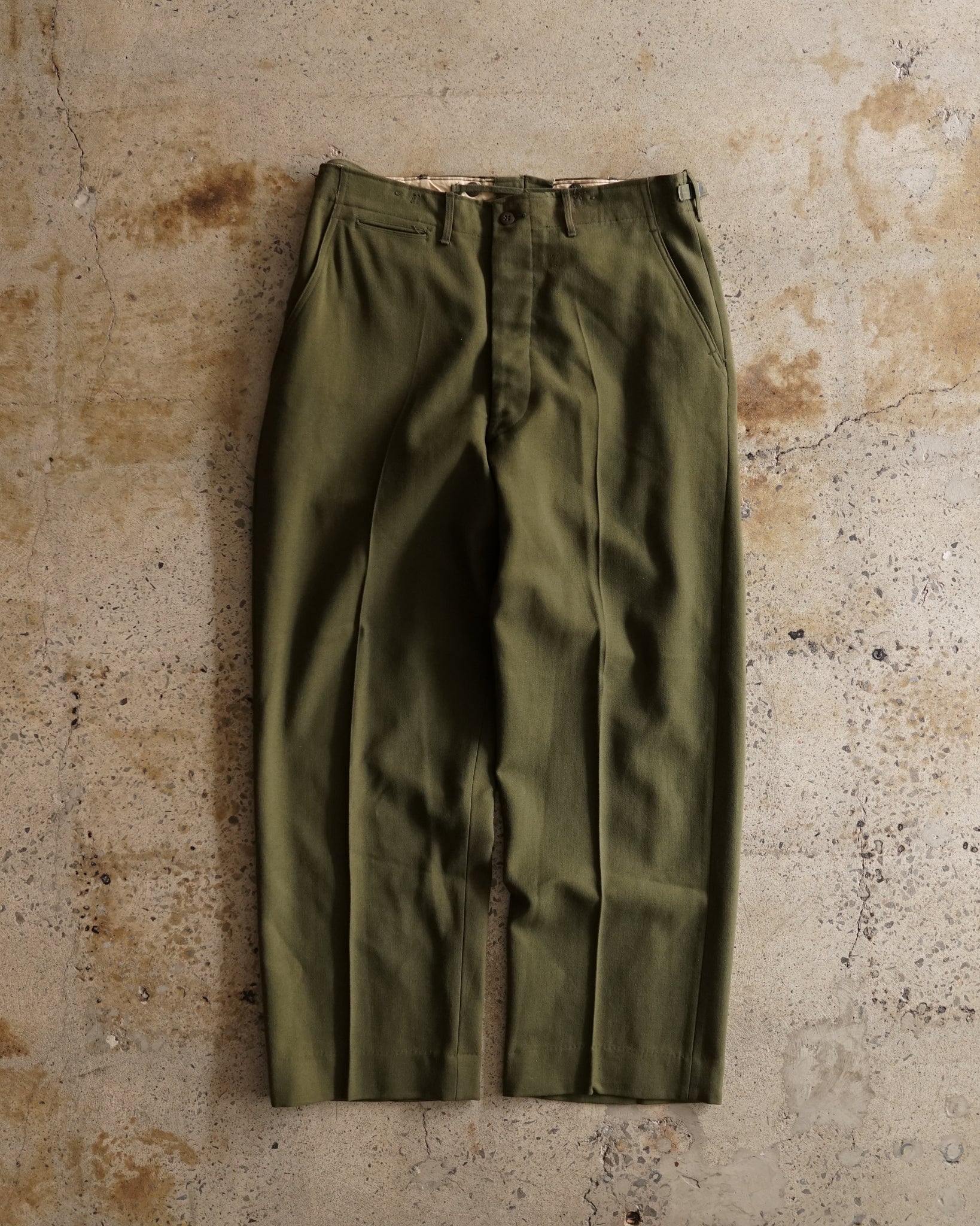 w-4341 wool serge field trousers