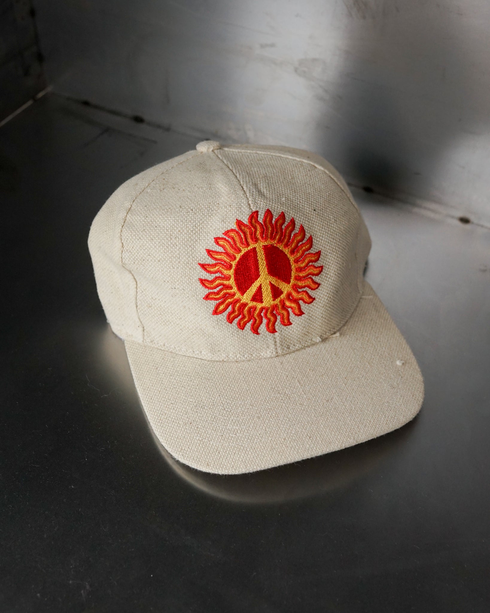 sun peace snapback hat