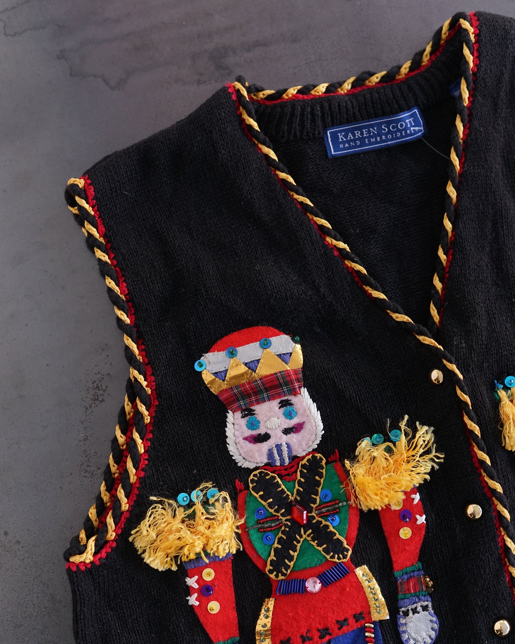 nutcracker knit vest