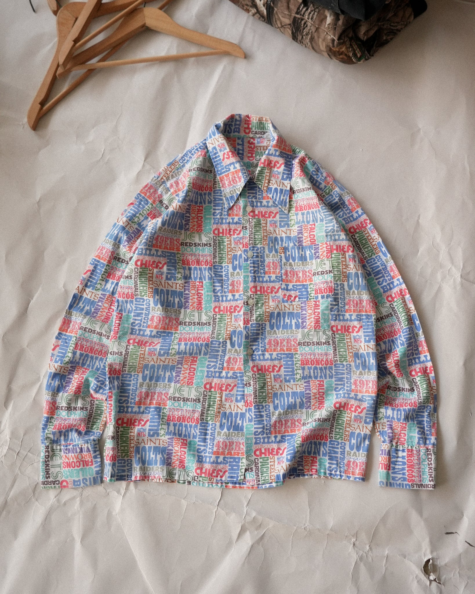 nfl teams button-up shirt