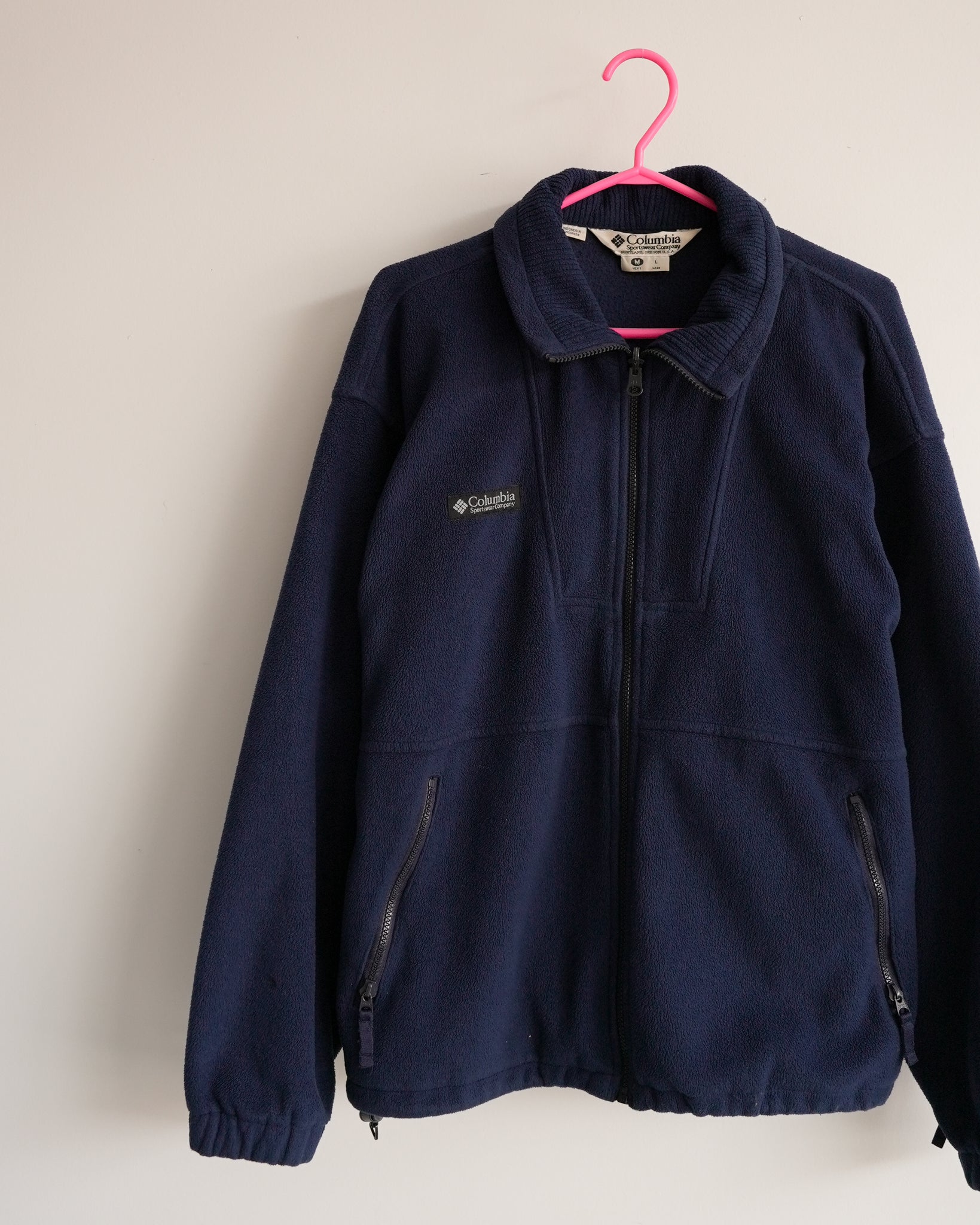 columbia zip-up fleece