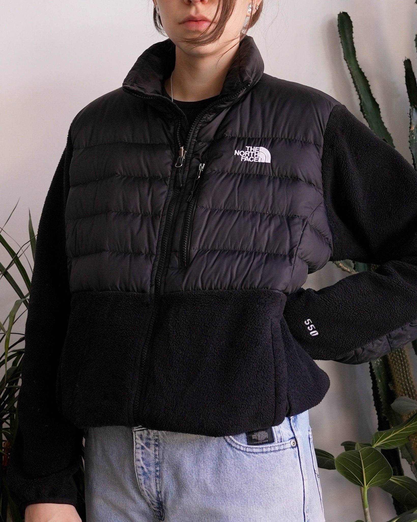 the north face denali puffer fleece