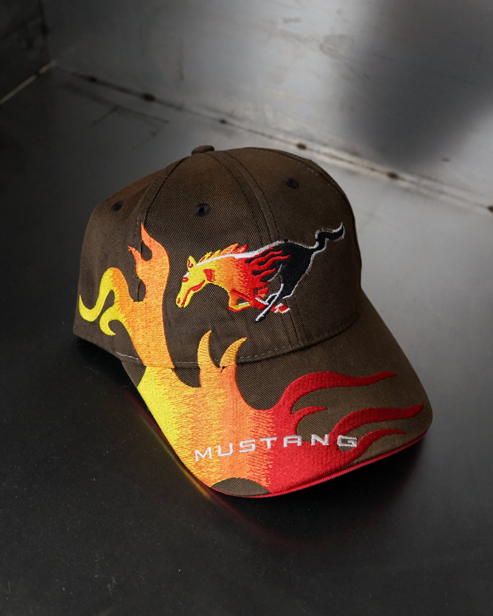 mustang velcro hat