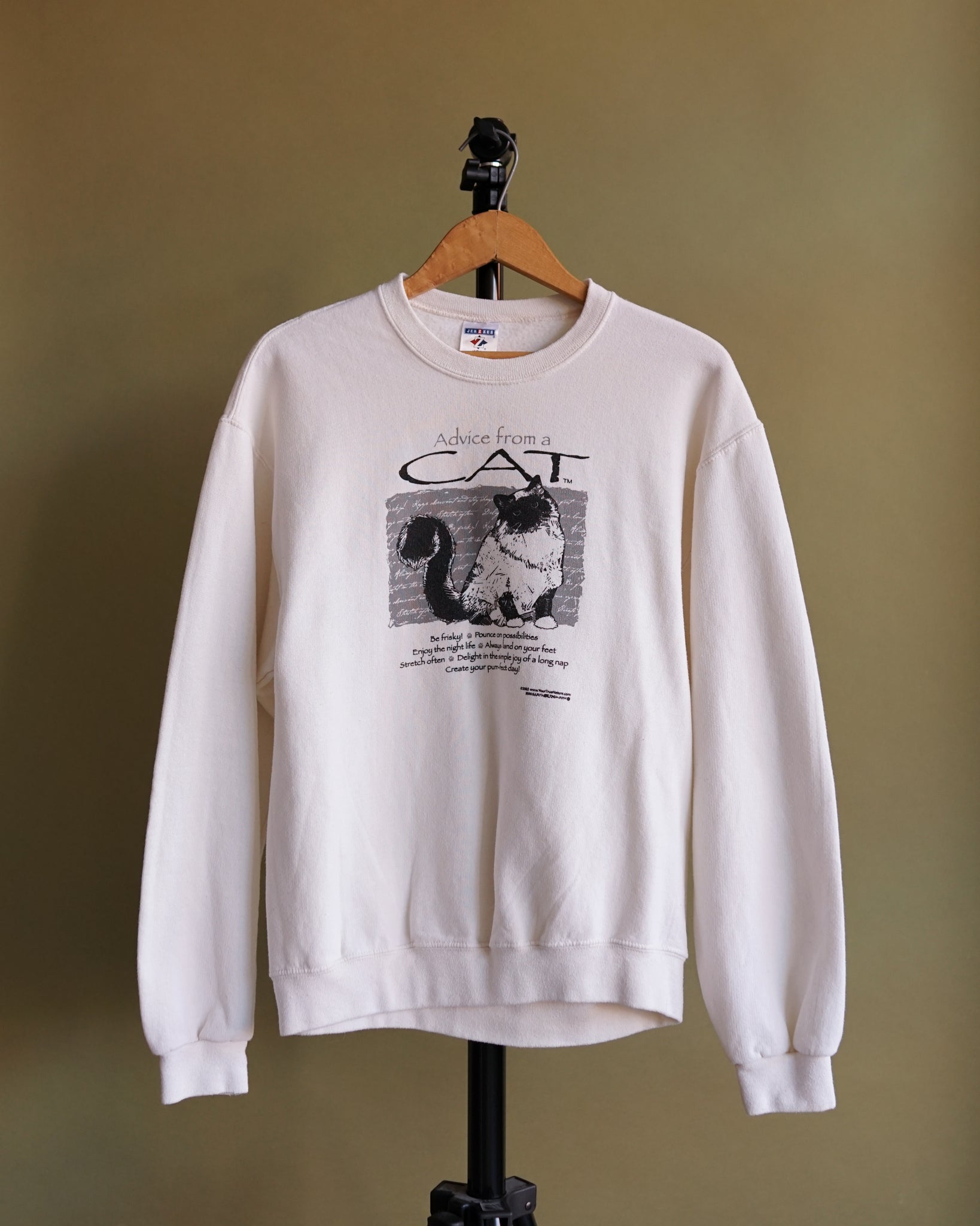 "advice from a cat" crewneck