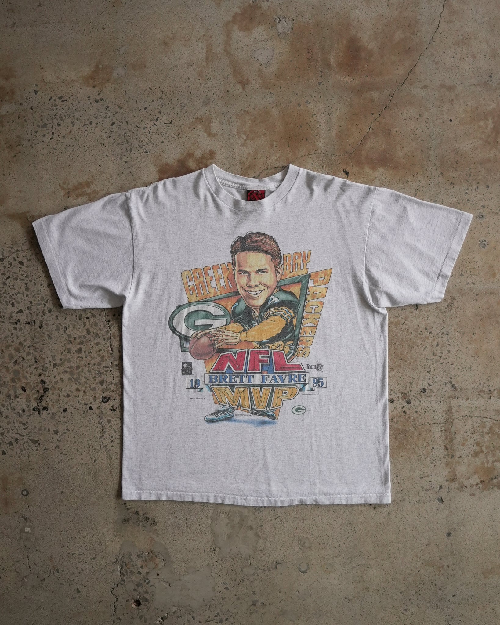 green bay packers brett favre 1995 t-shirt