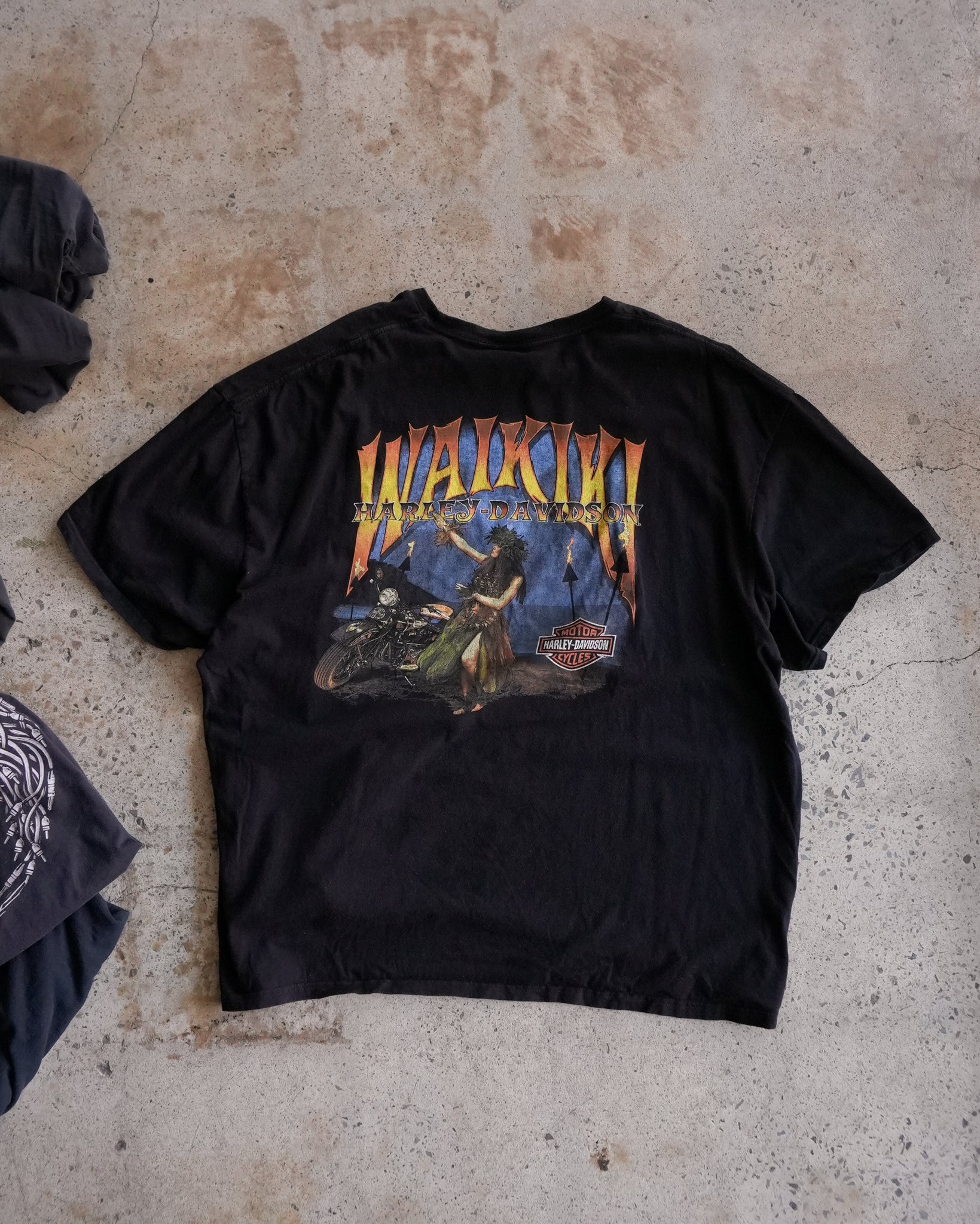 harley davidson waikiki hawaii t-shirt