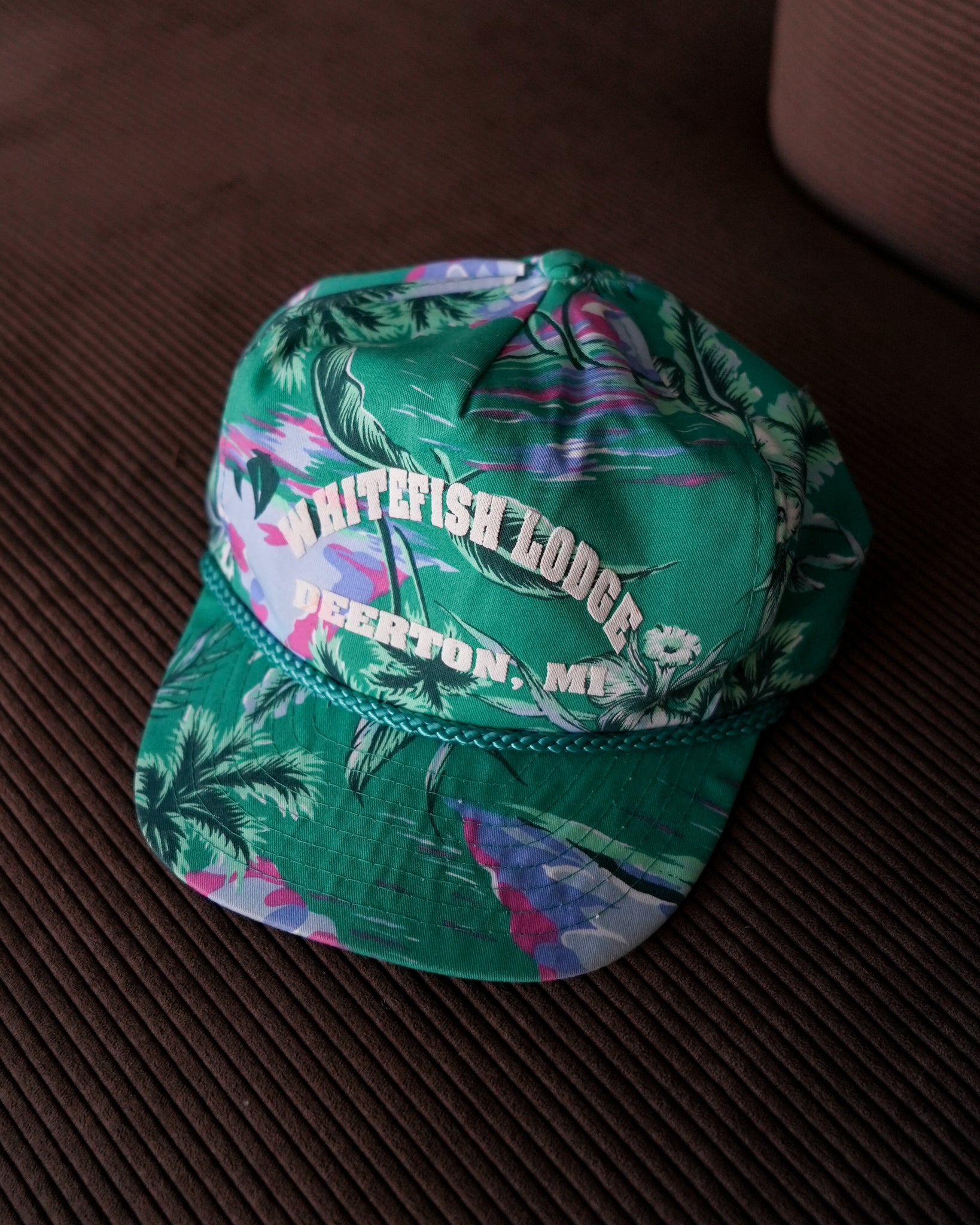 whitefish lodge deerton michigan snapback hat