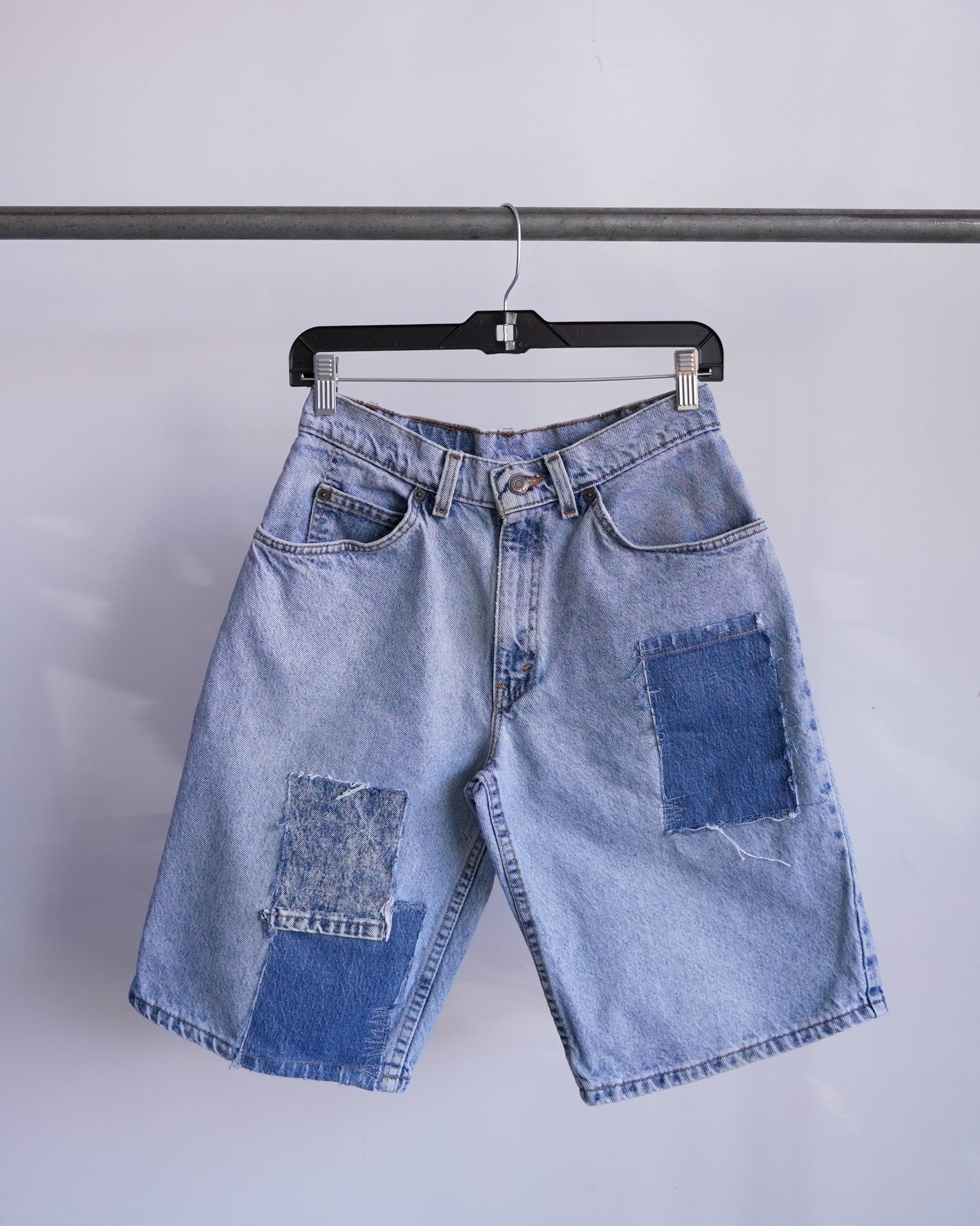 levi's orange tab patchwork shorts