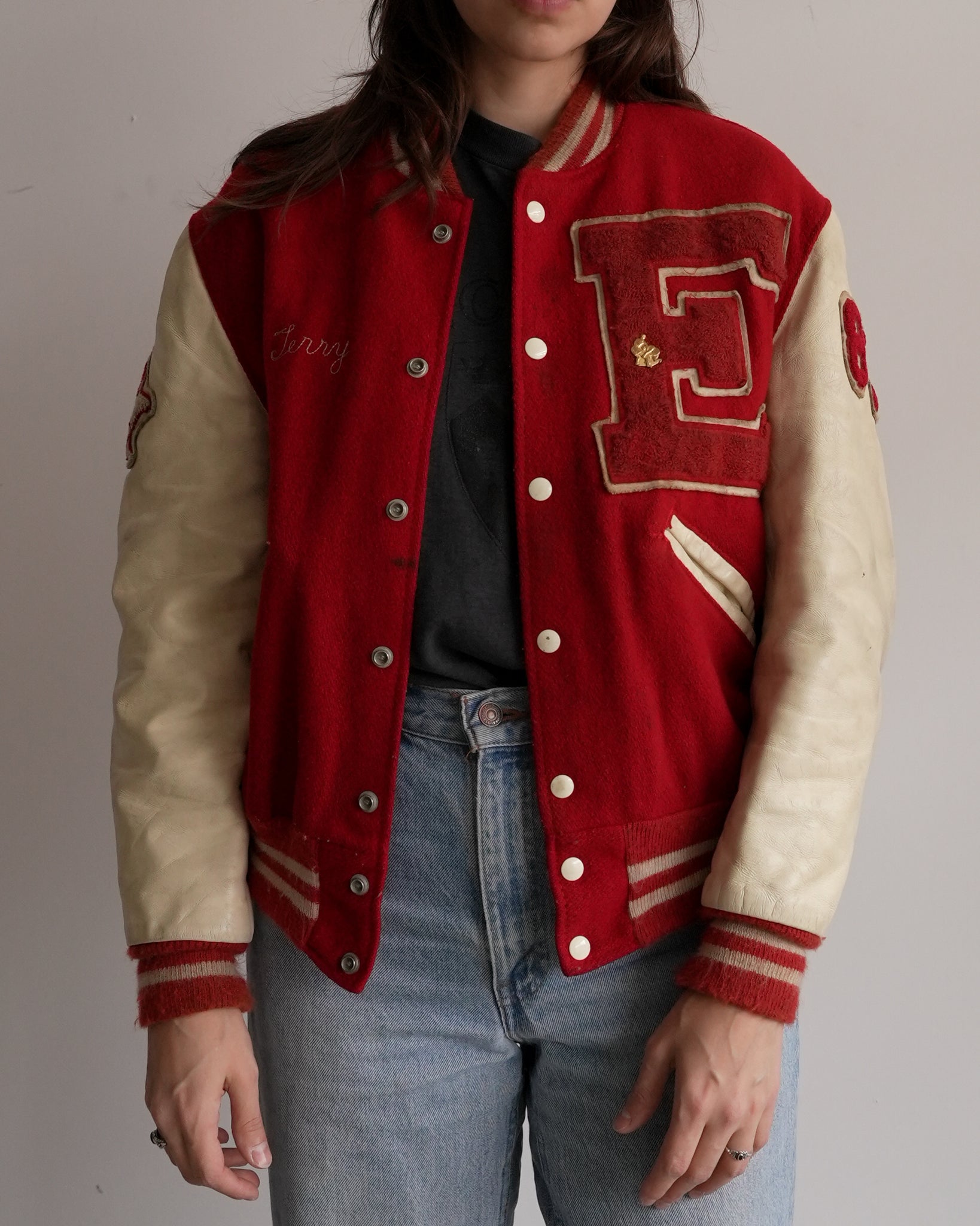 everett vikings 80’s varsity jacket