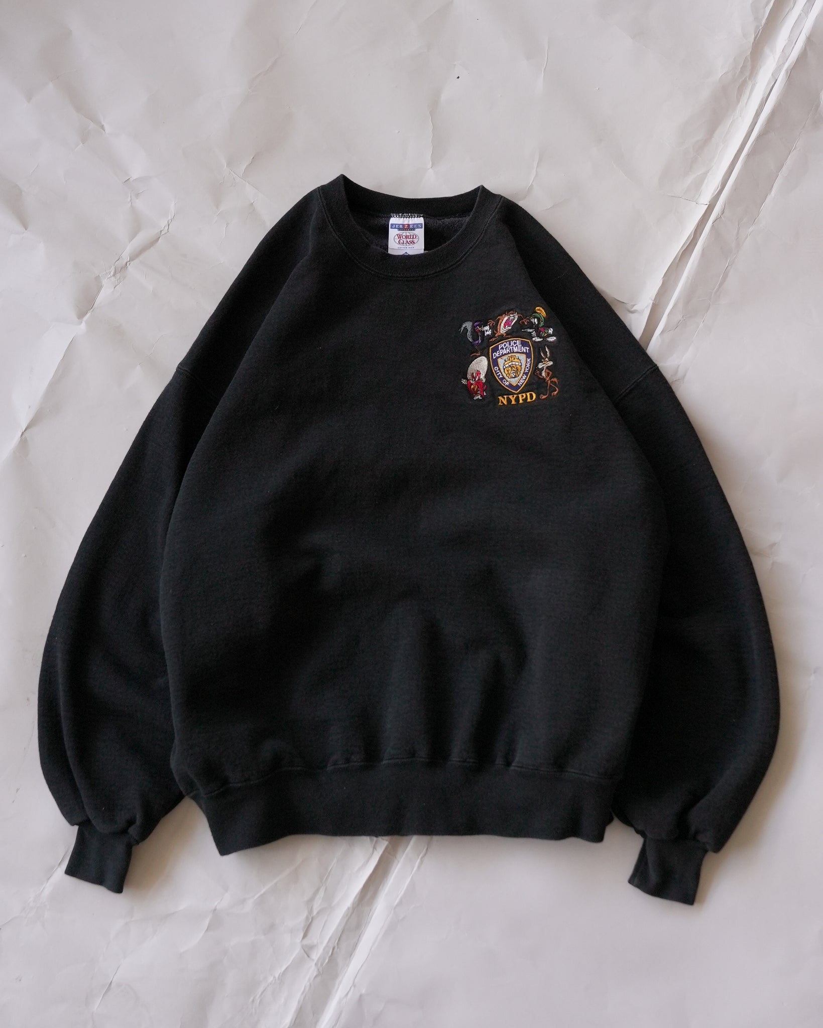 looney tunes new york police department crewneck