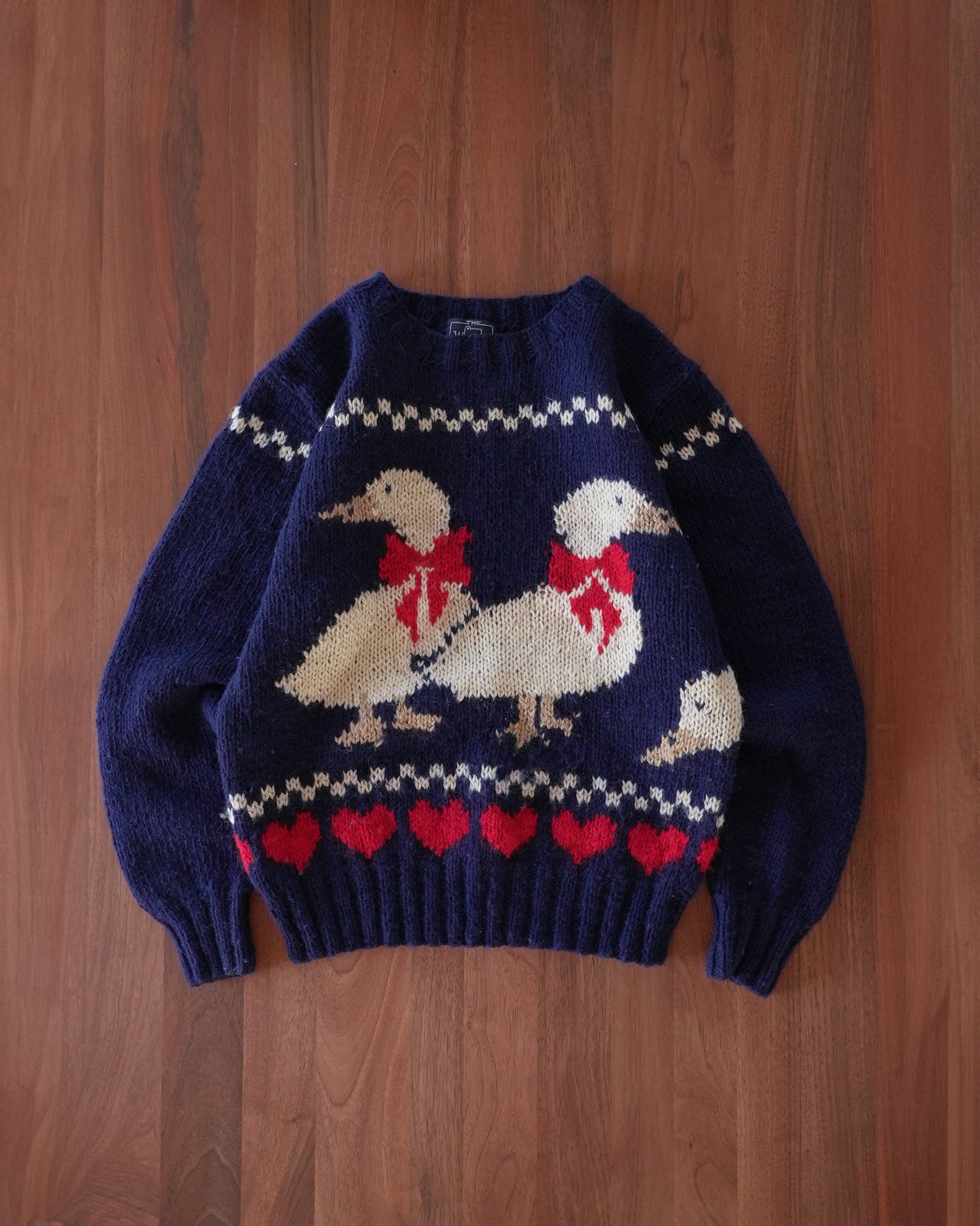 woolrich ducks knit sweater