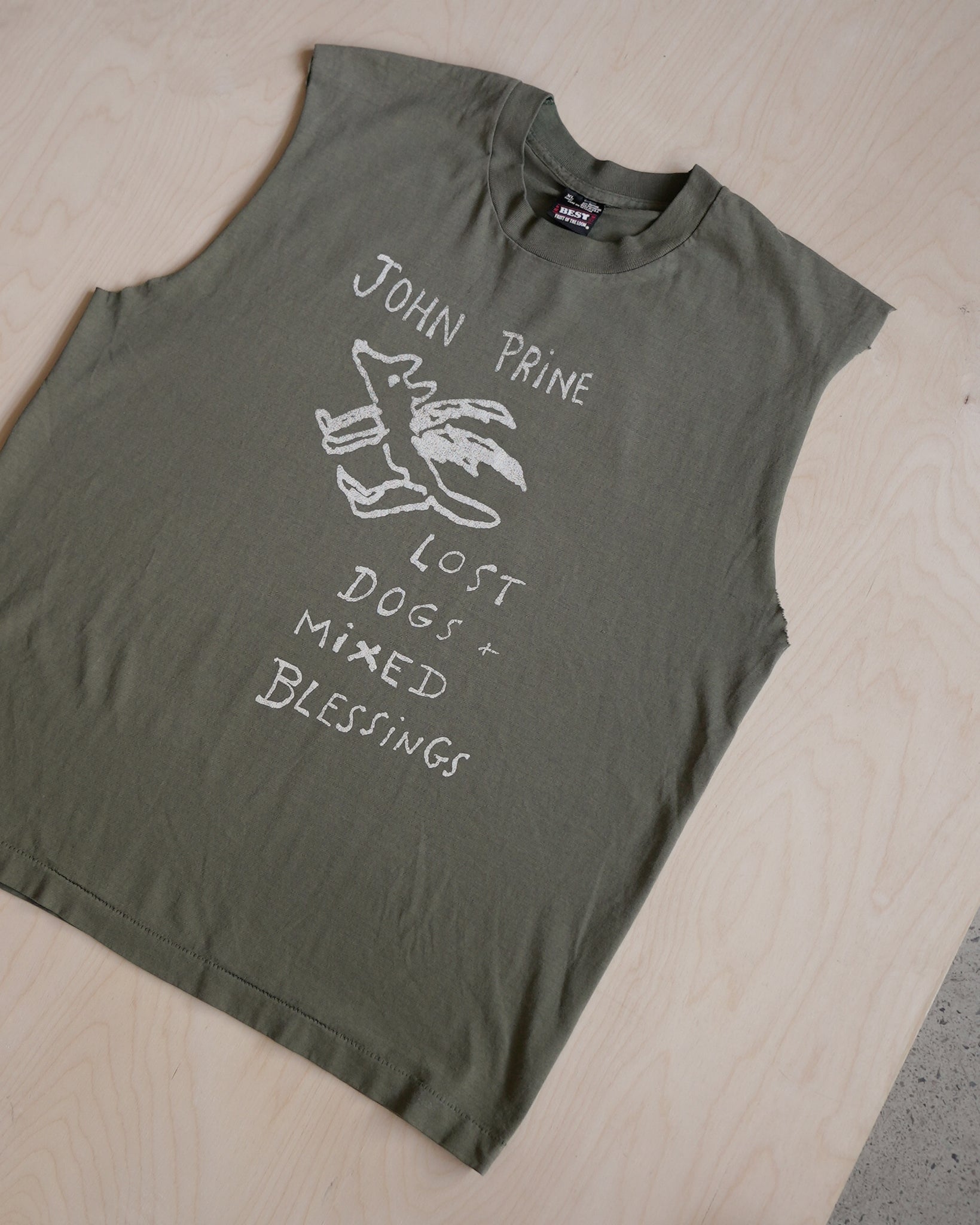 john prine tour country muscle tank