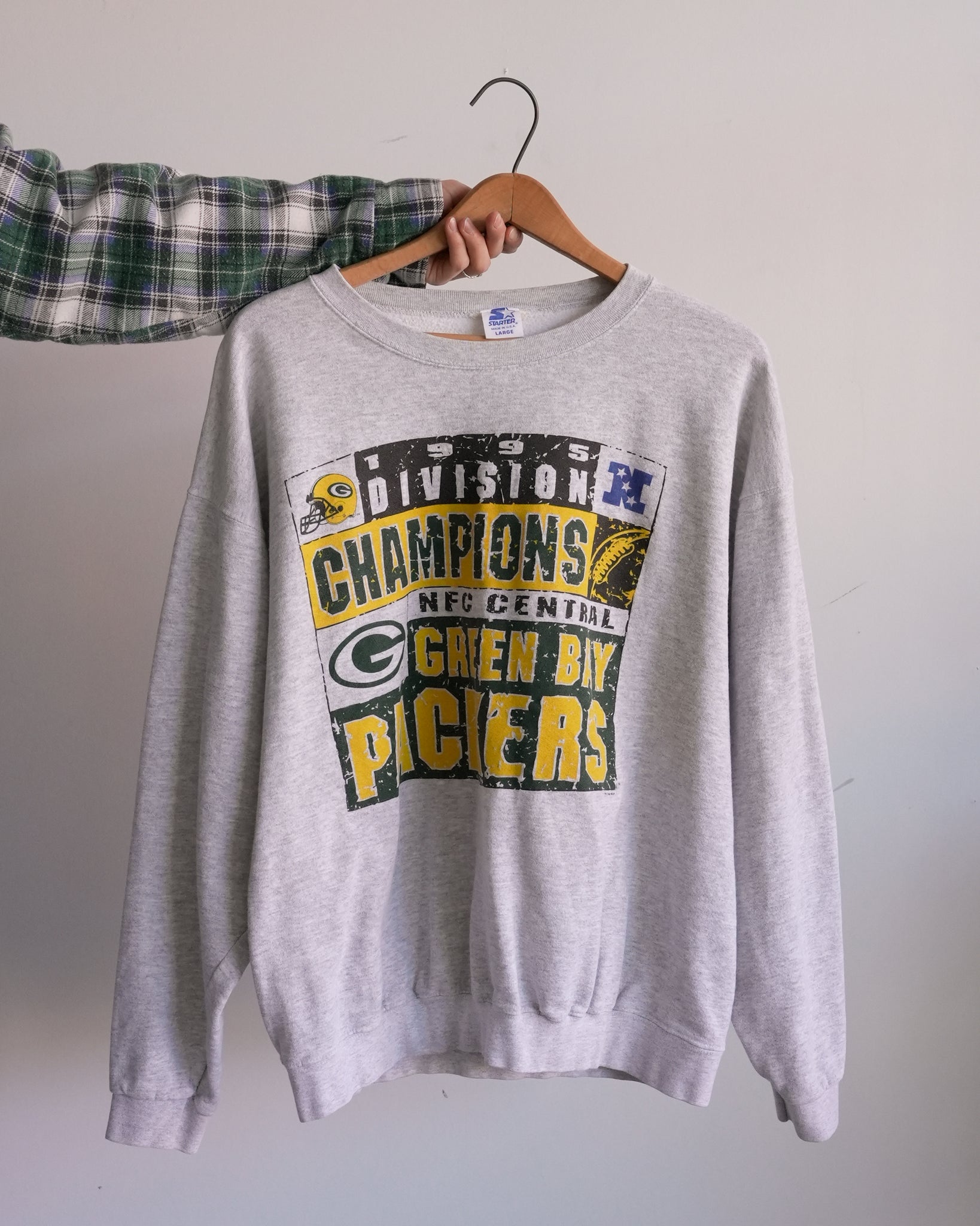 green bay packers starter crewneck