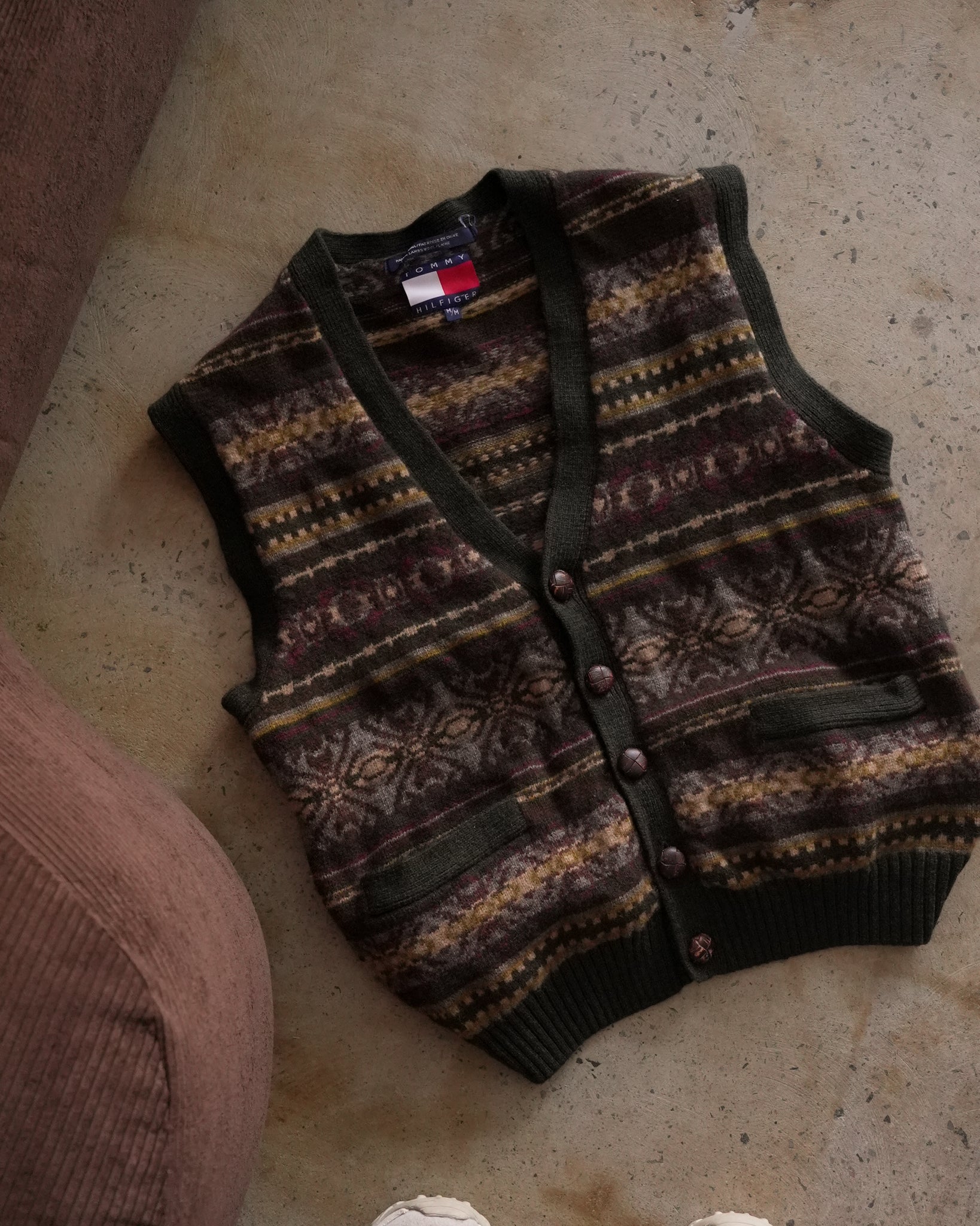 tommy hilfiger knit vest cardigan