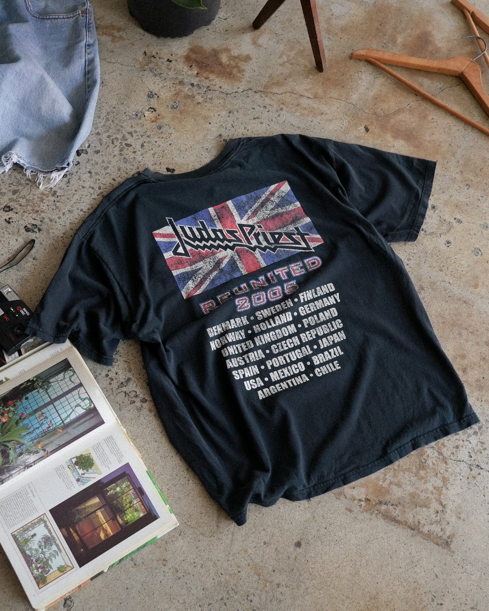 judas priest british steel 2005 tour band t-shirt