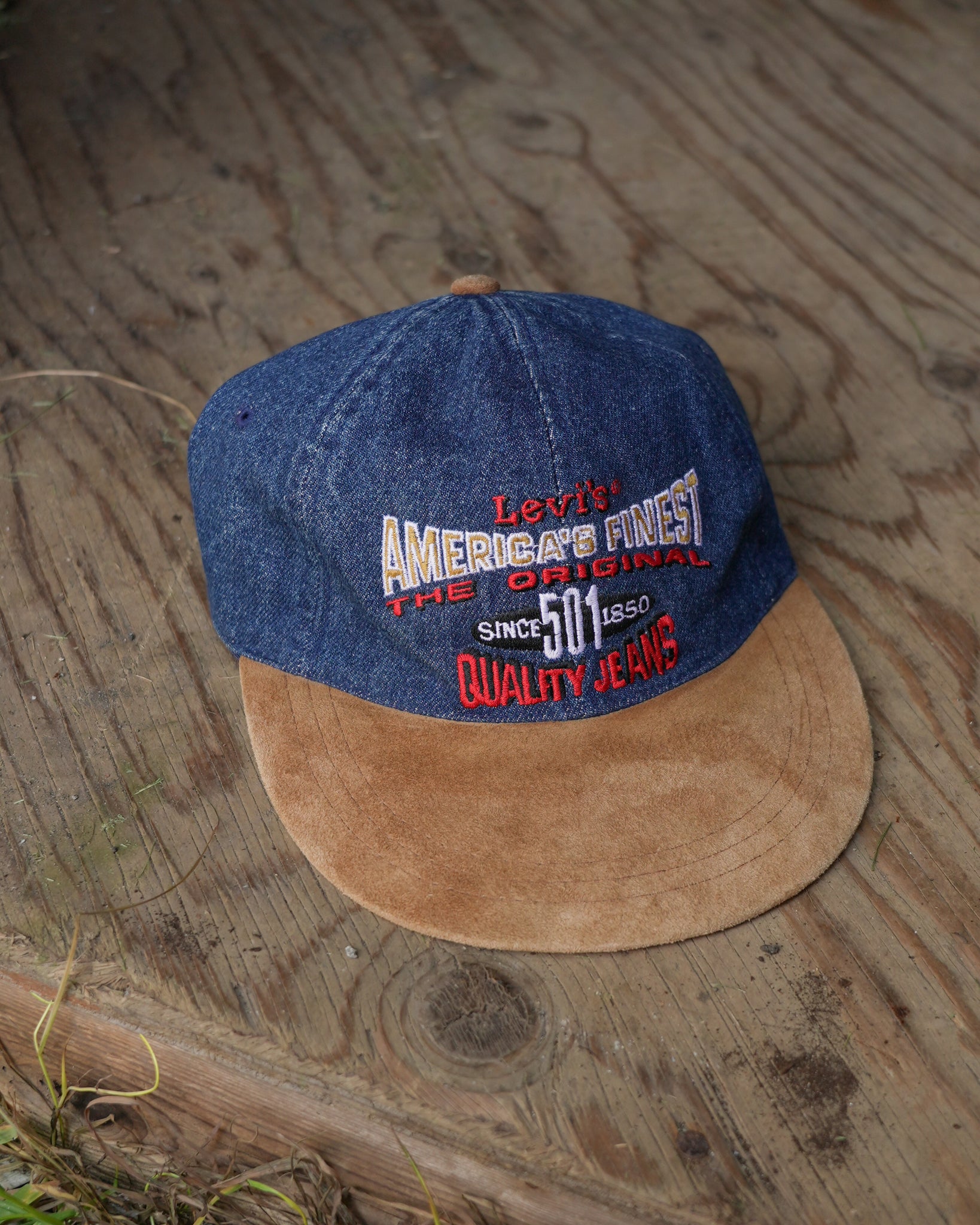 levi's denim strapback hat