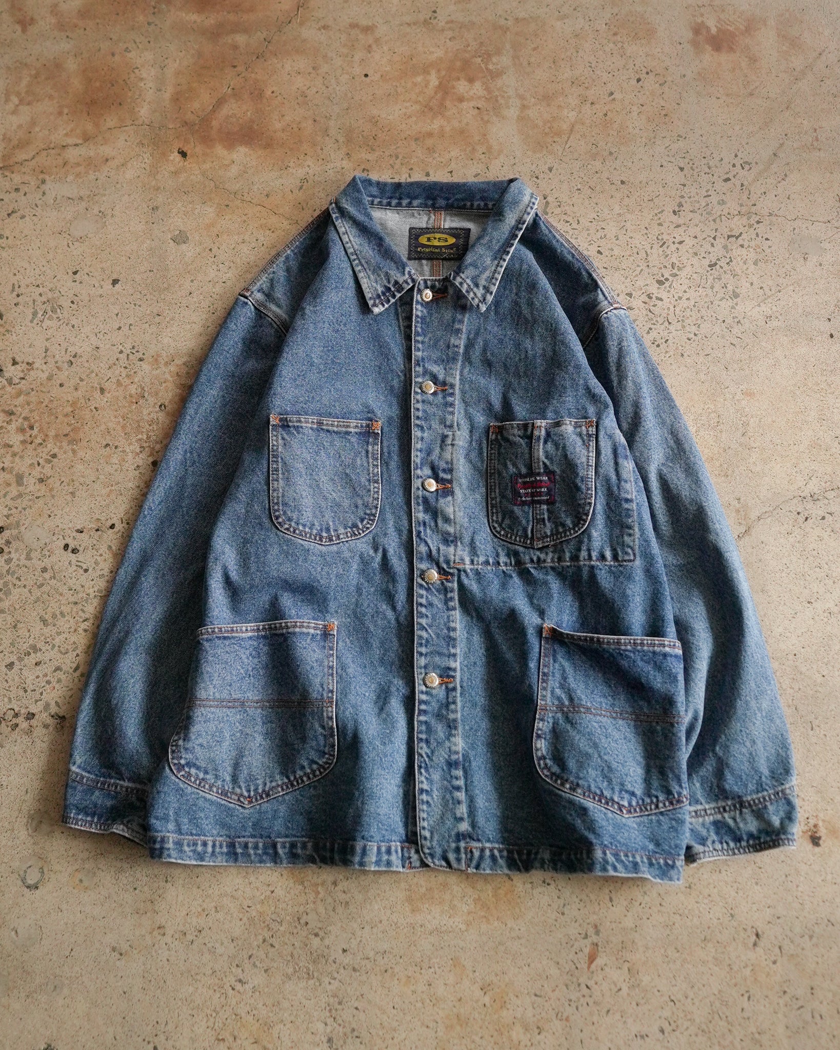 president stone denim jacket