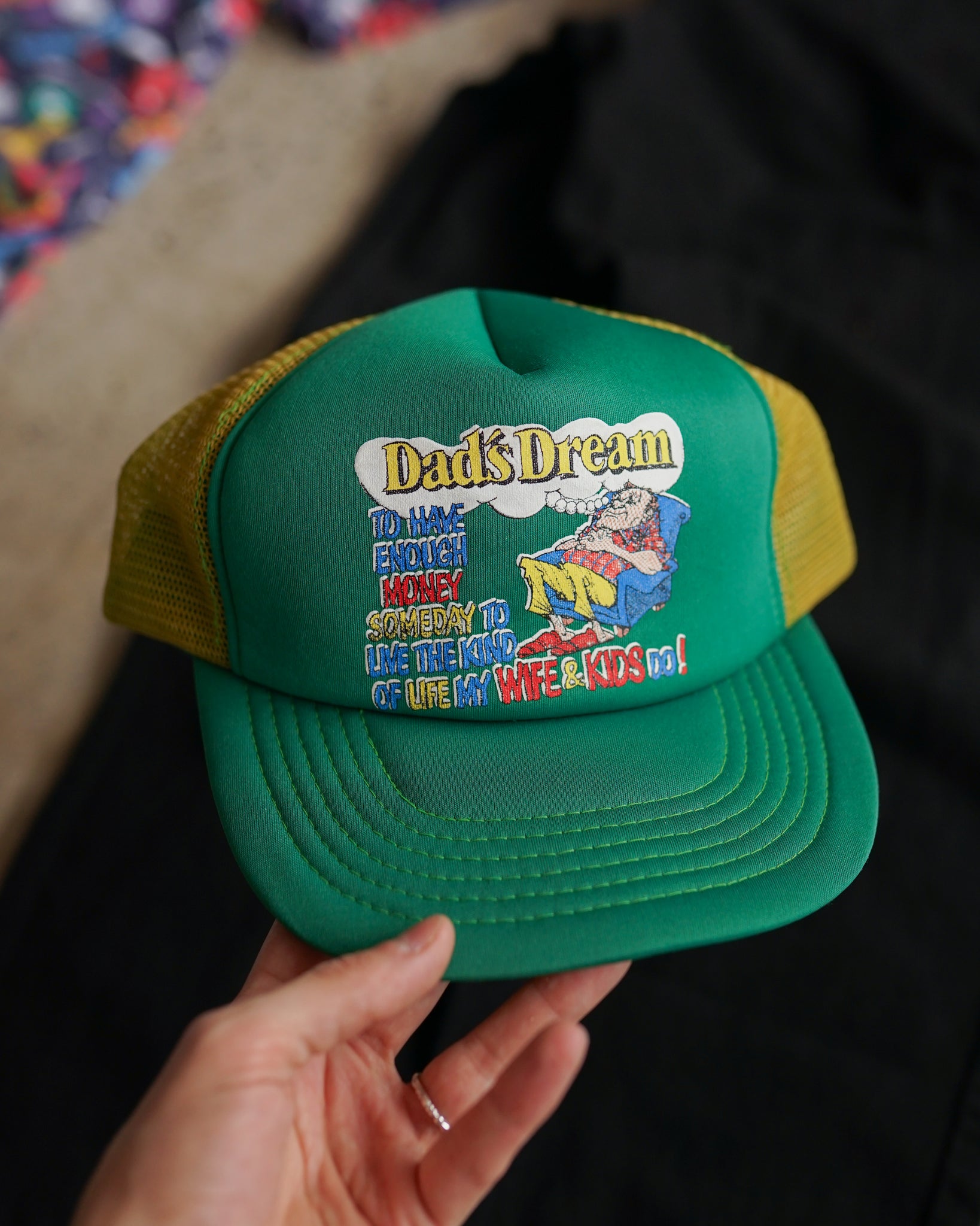 dad's dream trucker hat