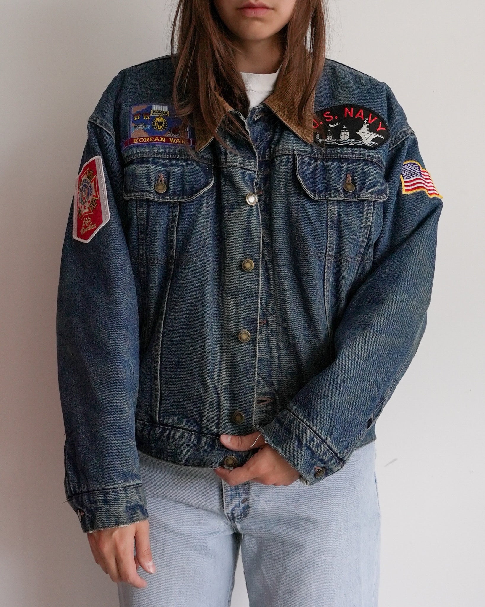 wrangler u.s. navy denim jacket