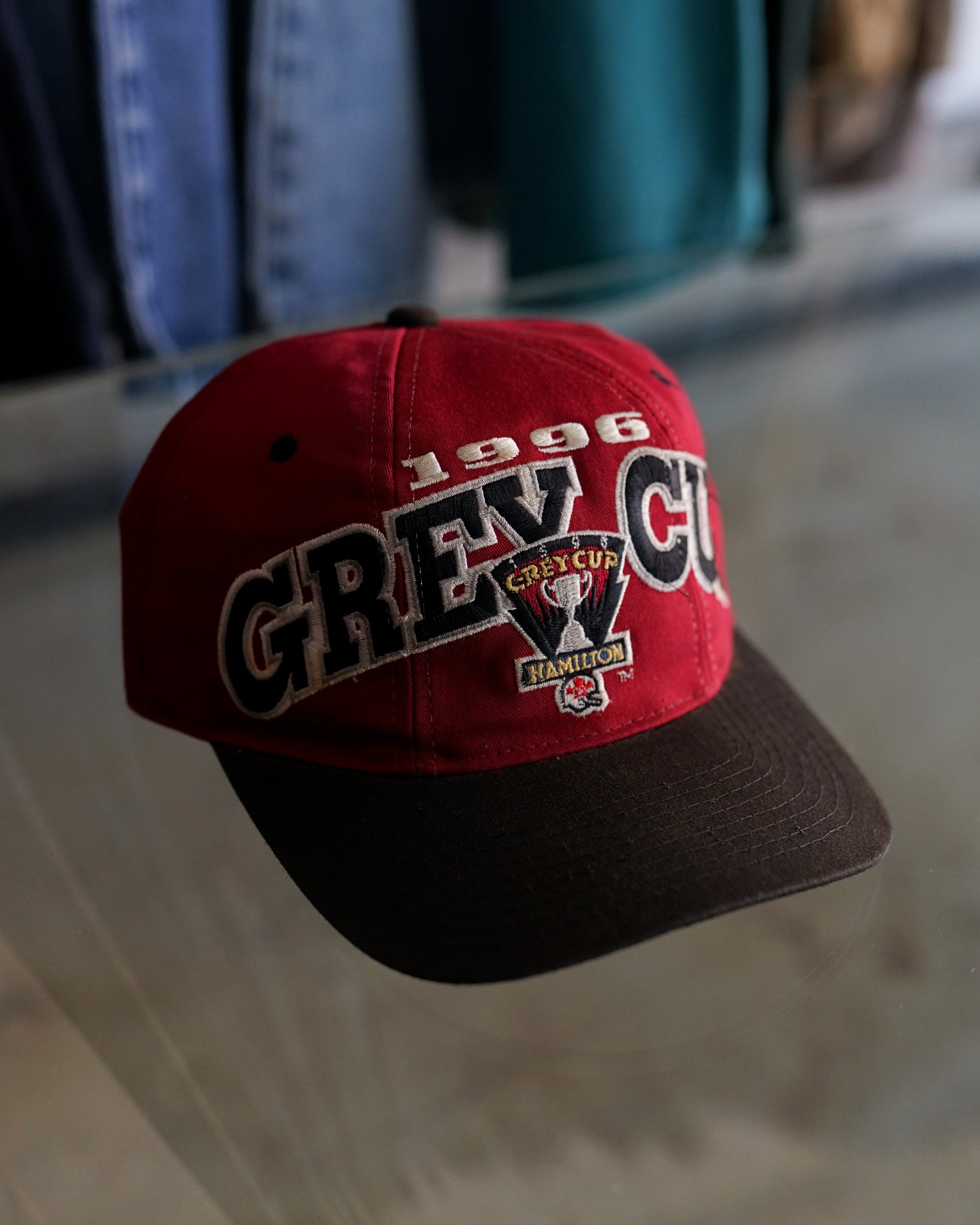 grey cup hamilton 1996 snapback hat