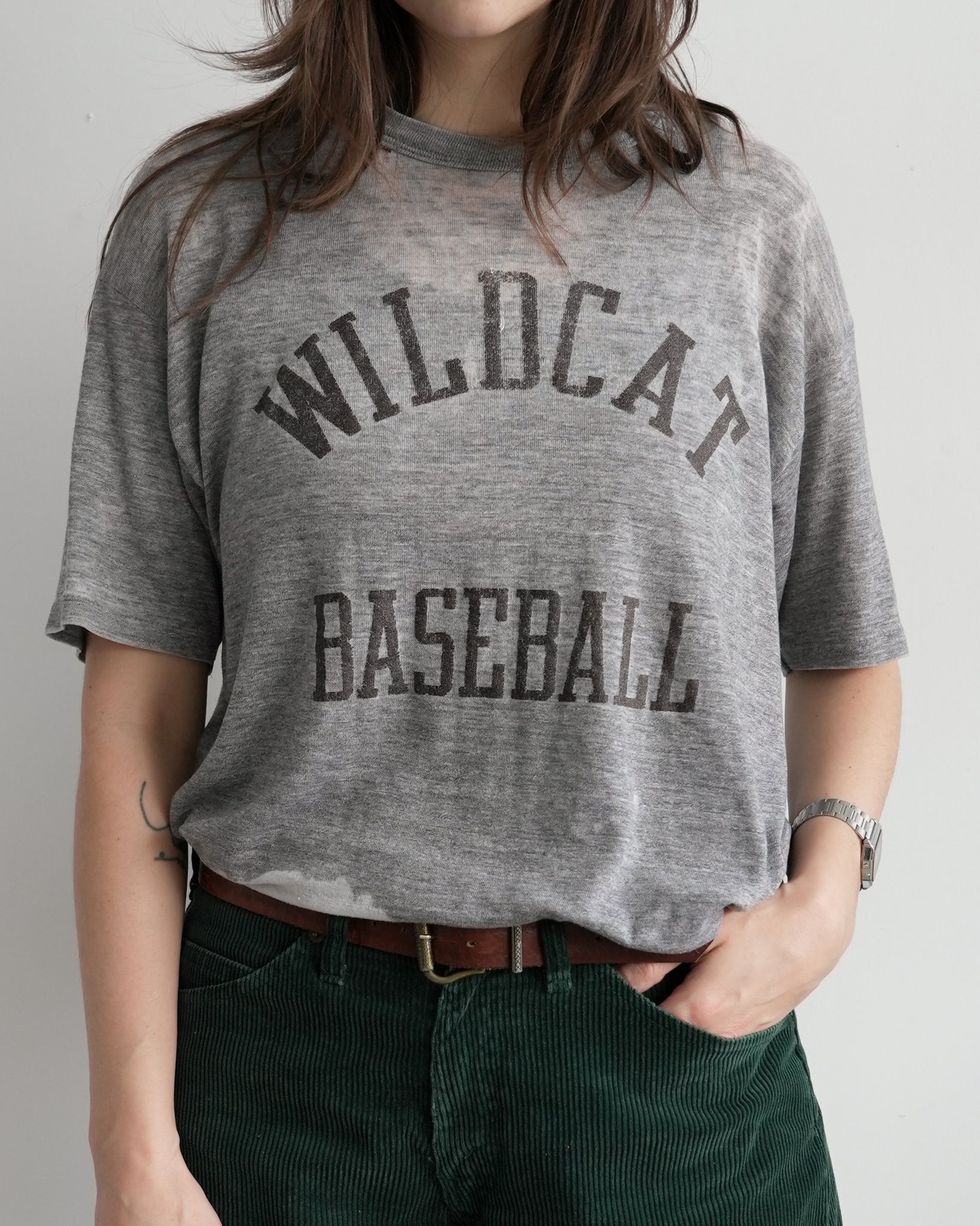 wildcat baseball russell athletic paper thin t-shirt