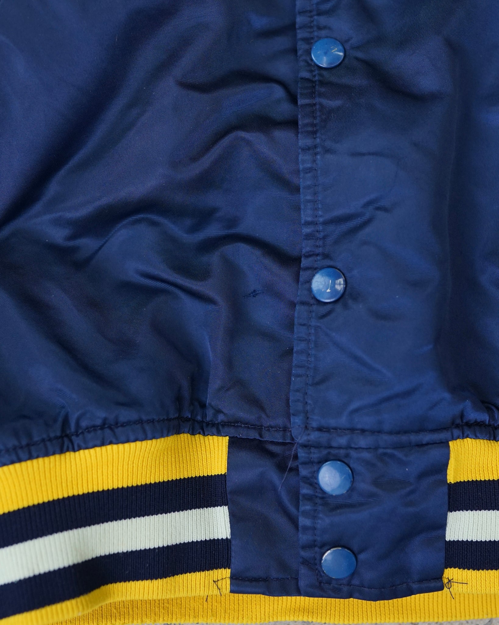 university of michigan satin bomber jacket