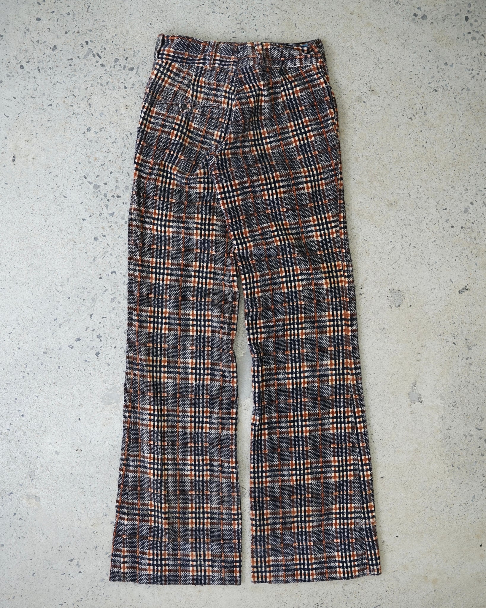 velvet vintage flared trousers - 26x32