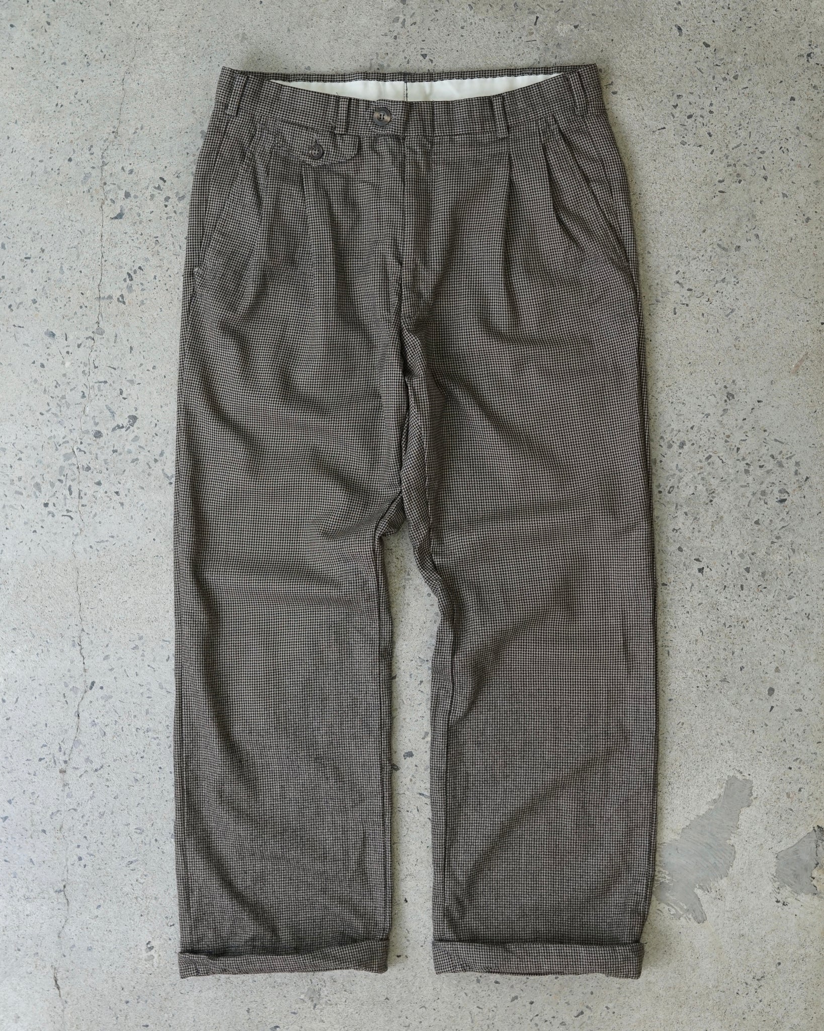 vintage herringbone trousers