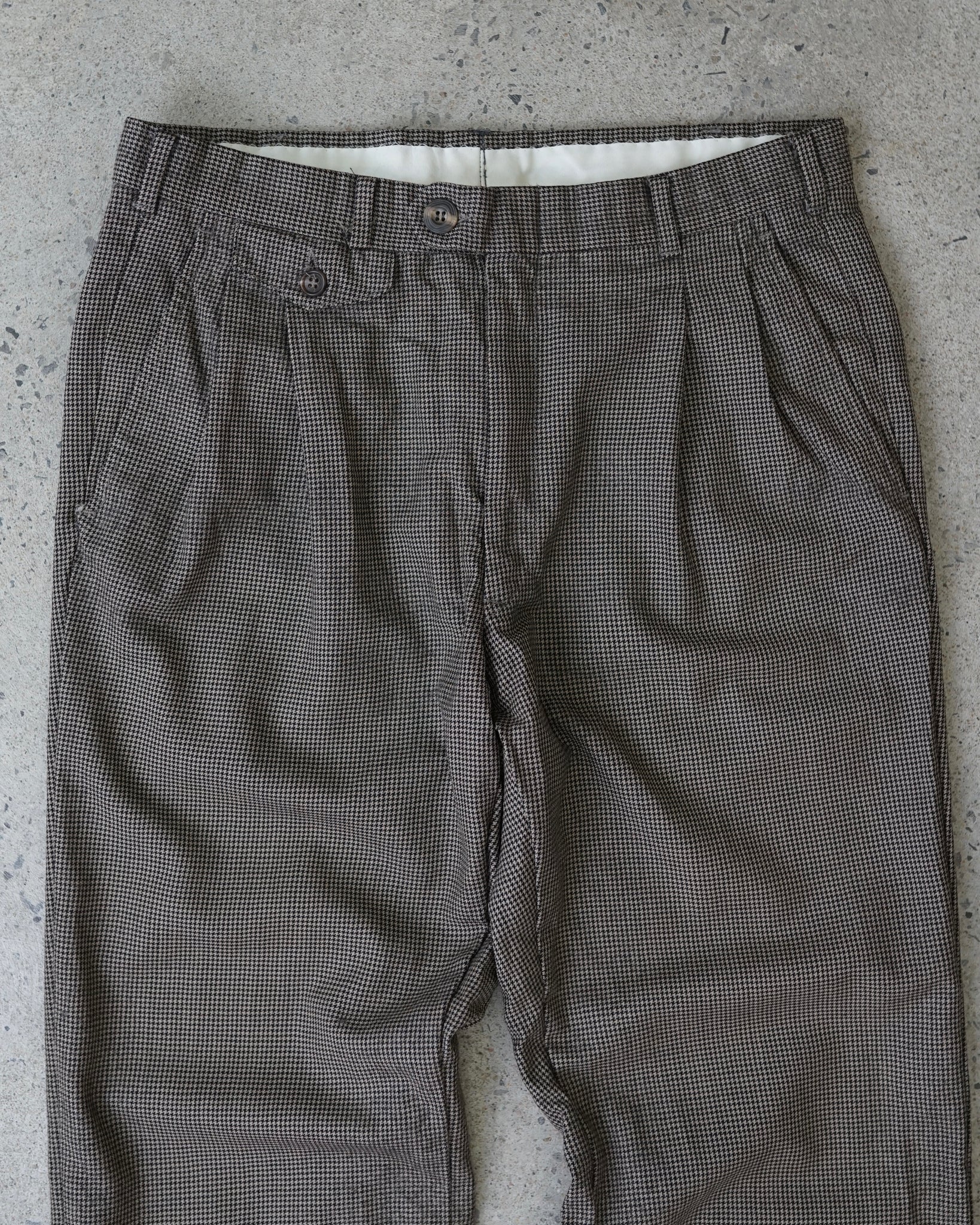 vintage herringbone trousers