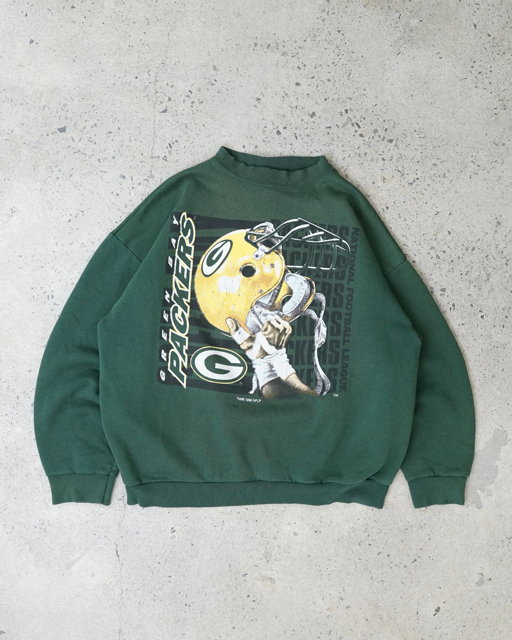 green bay packers 1995 crewneck