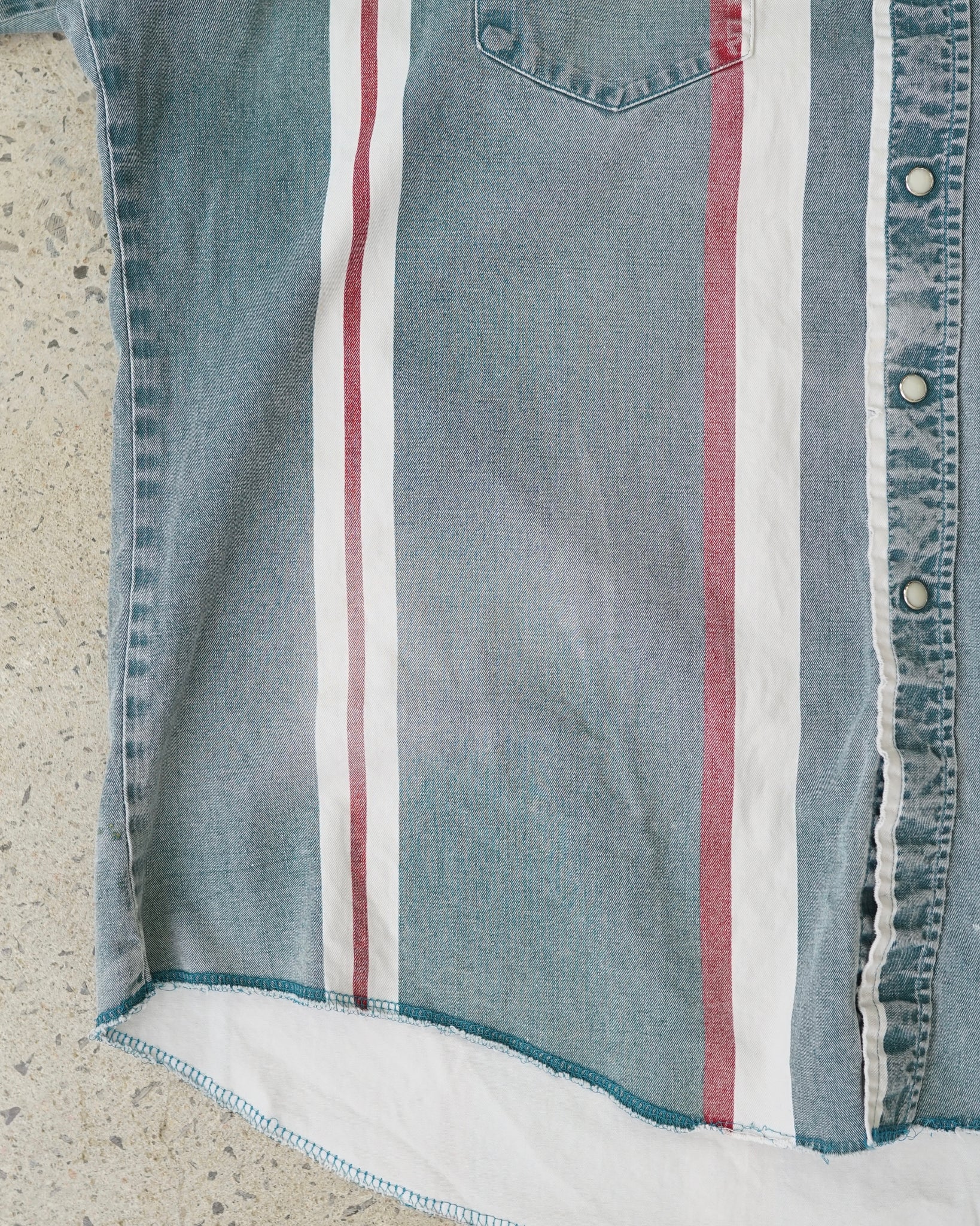 wrangler pearl button-up shirt