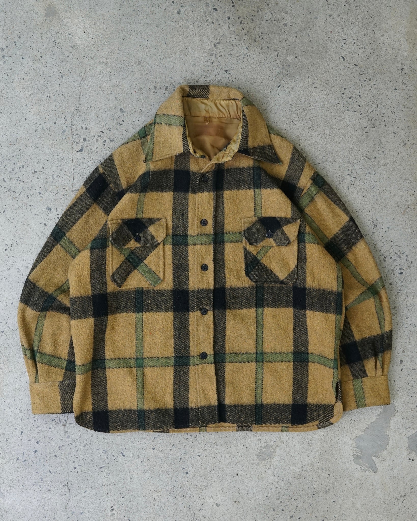 vintage plaid button-up flannel
