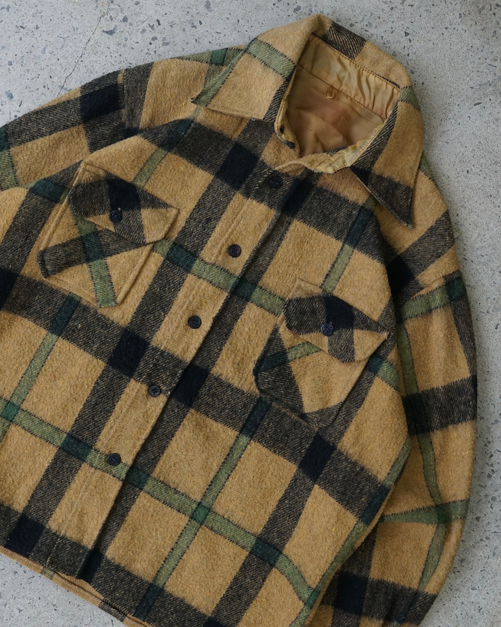 vintage plaid button-up flannel